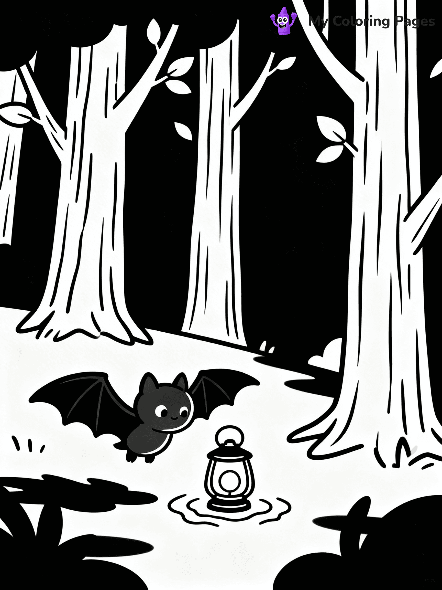 Halloween Bat Coloring Pages - 37