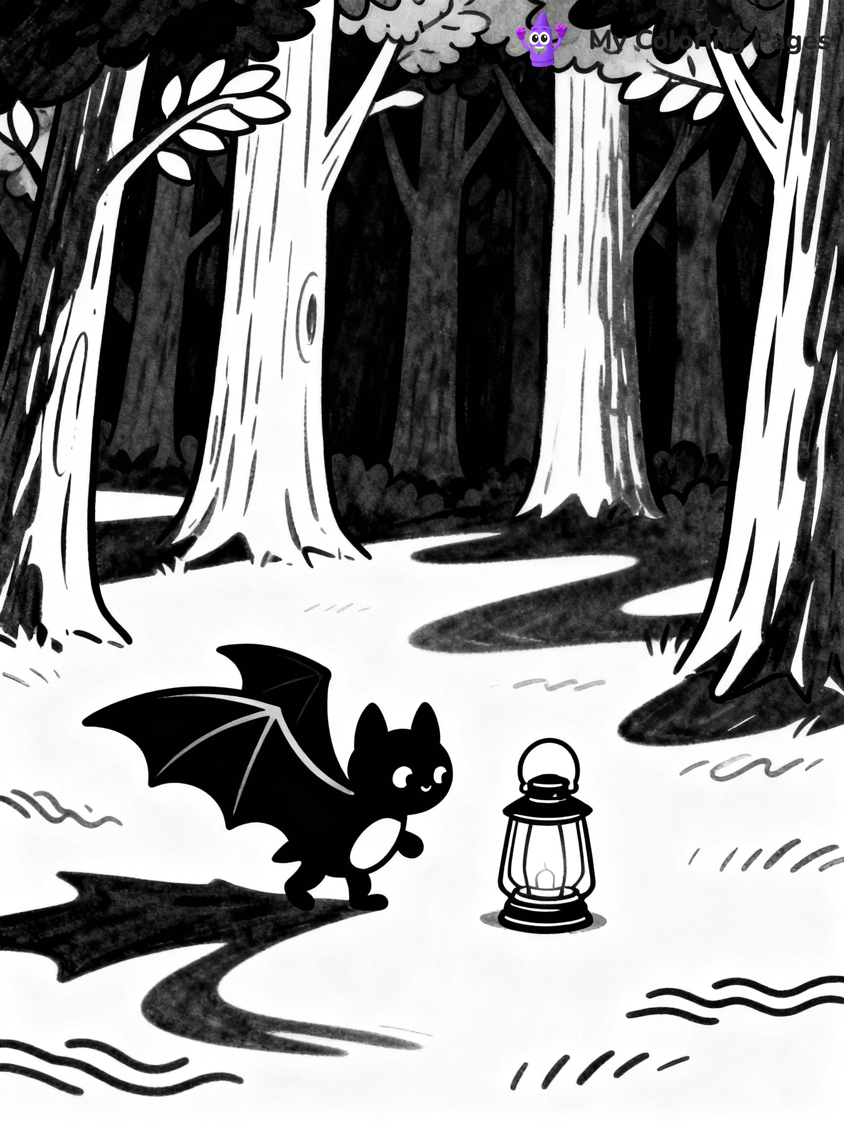 Halloween Bat Coloring Pages - 36