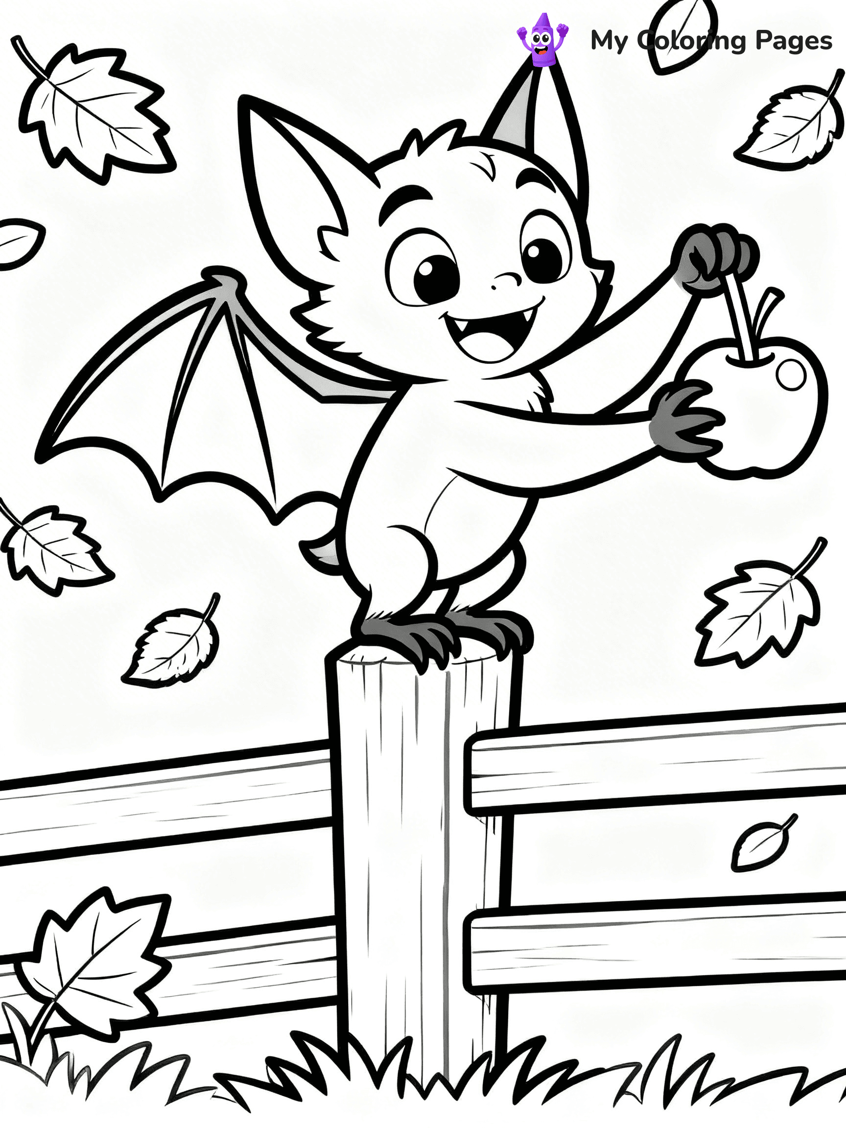 Halloween Bat Coloring Pages - 26