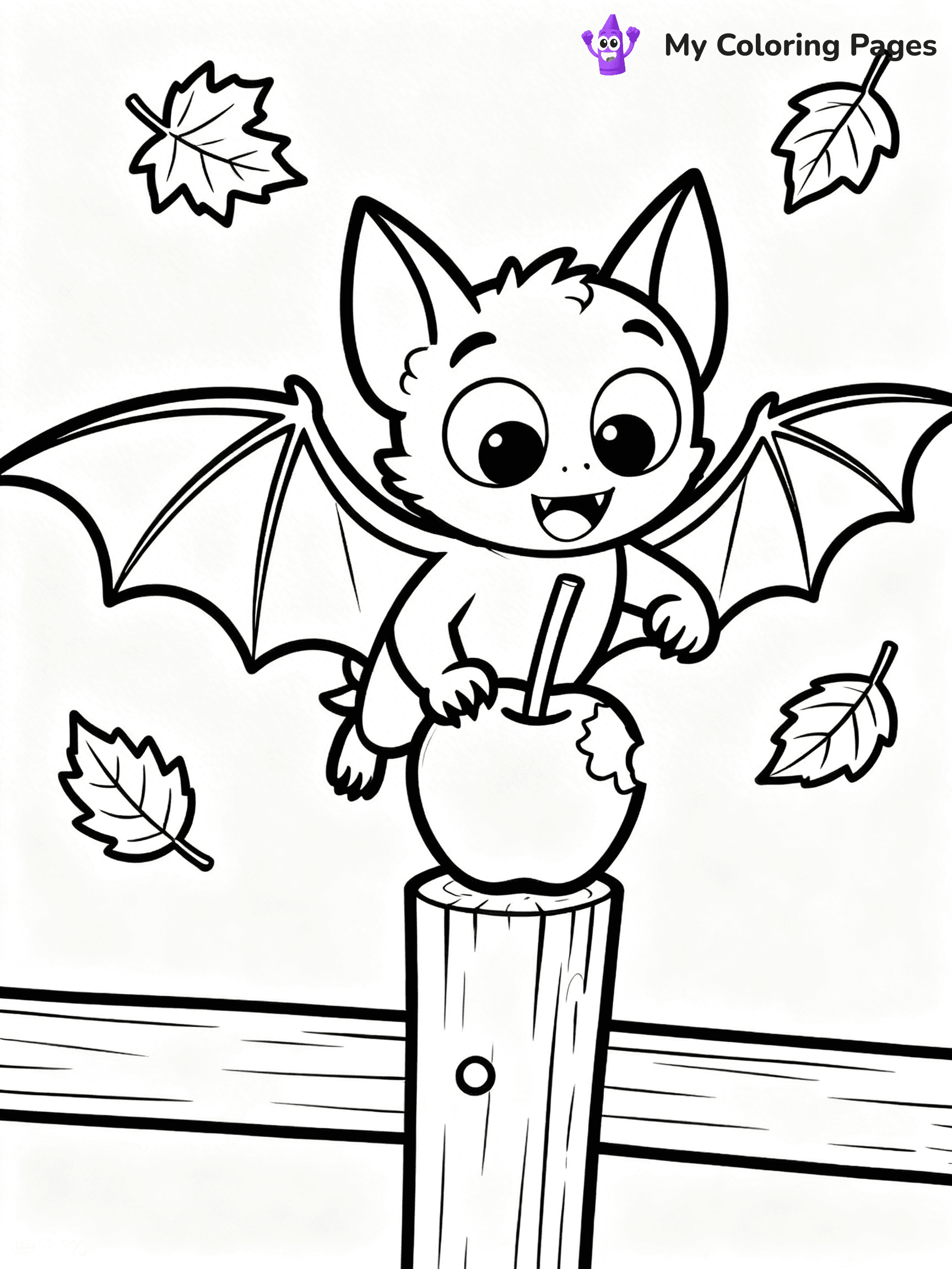 Halloween Bat Coloring Pages - 25