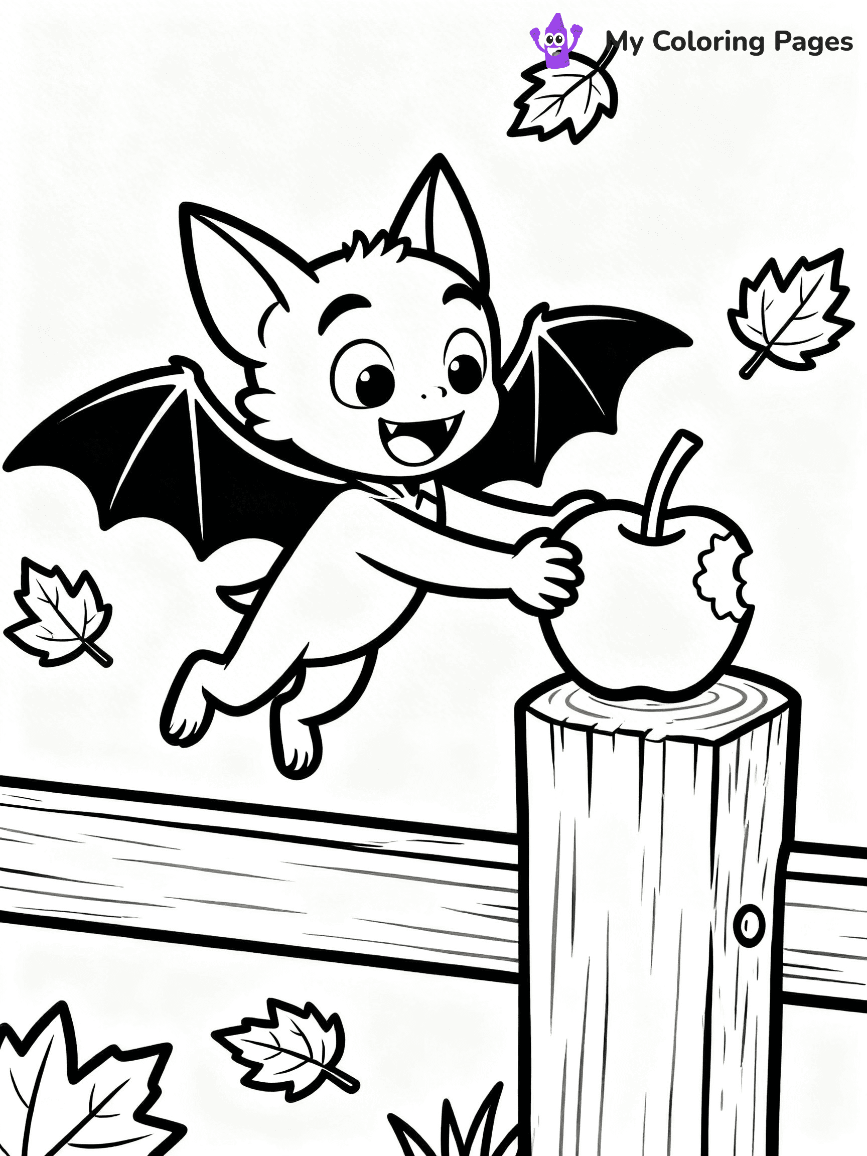 Halloween Bat Coloring Pages - 23