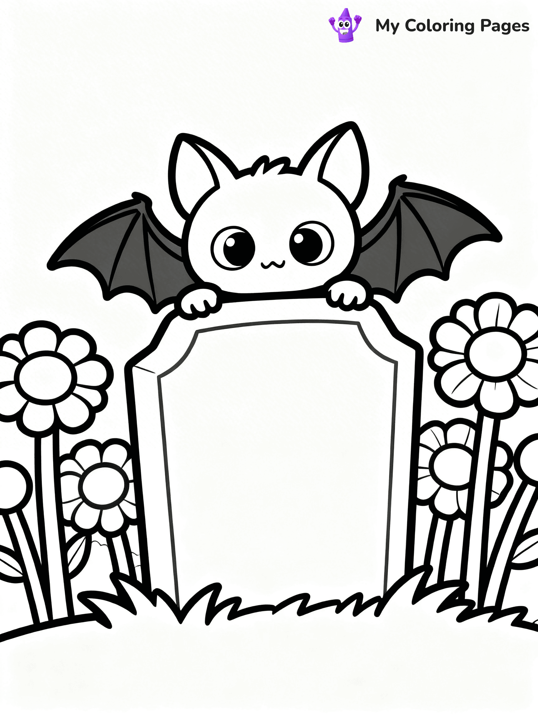 Halloween Bat Coloring Pages - 21