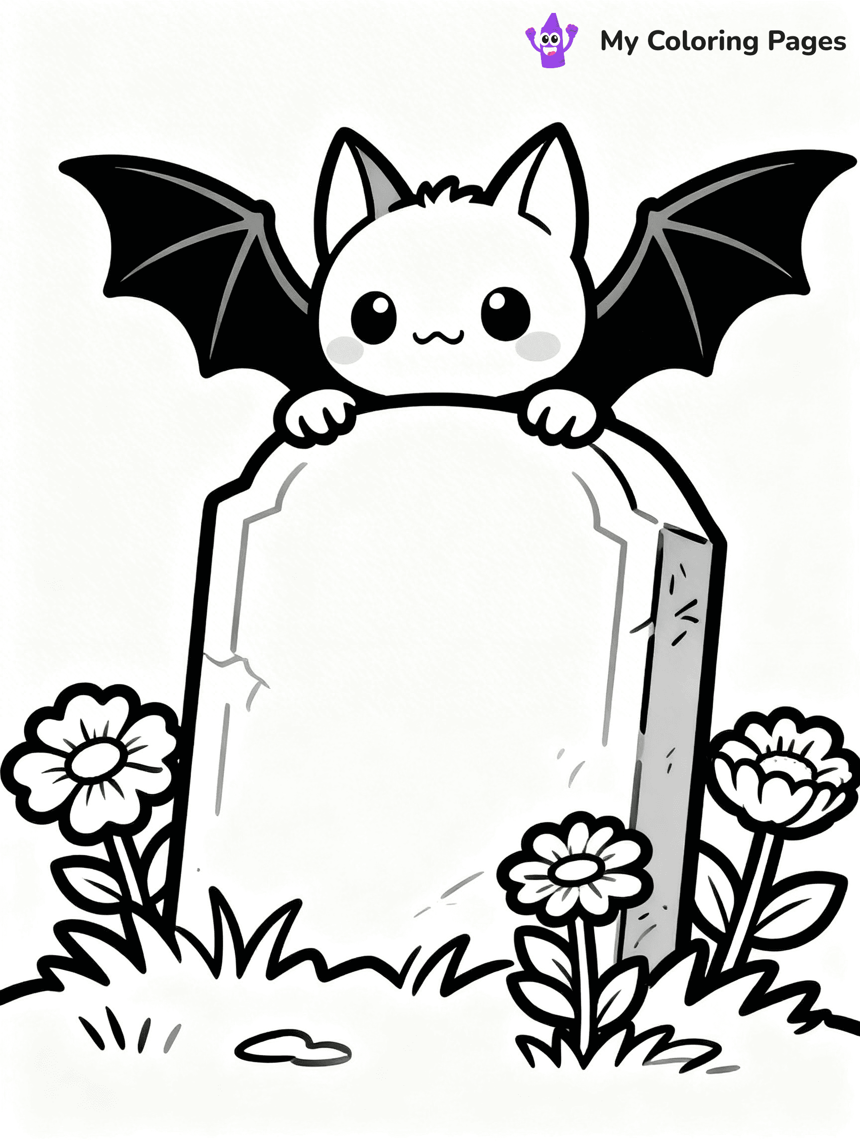 Halloween Bat Coloring Pages - 20