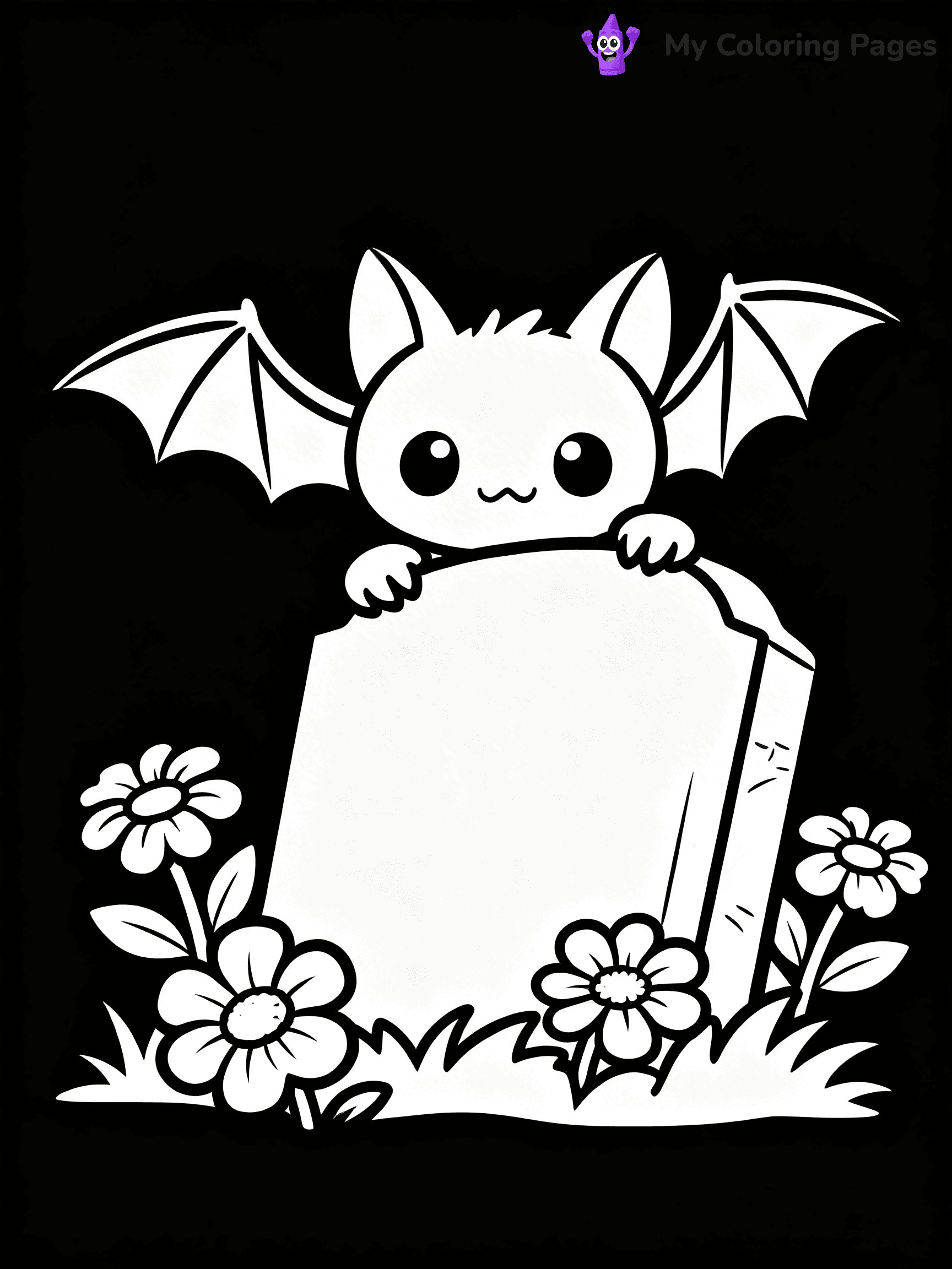 Halloween Bat Coloring Pages - 19