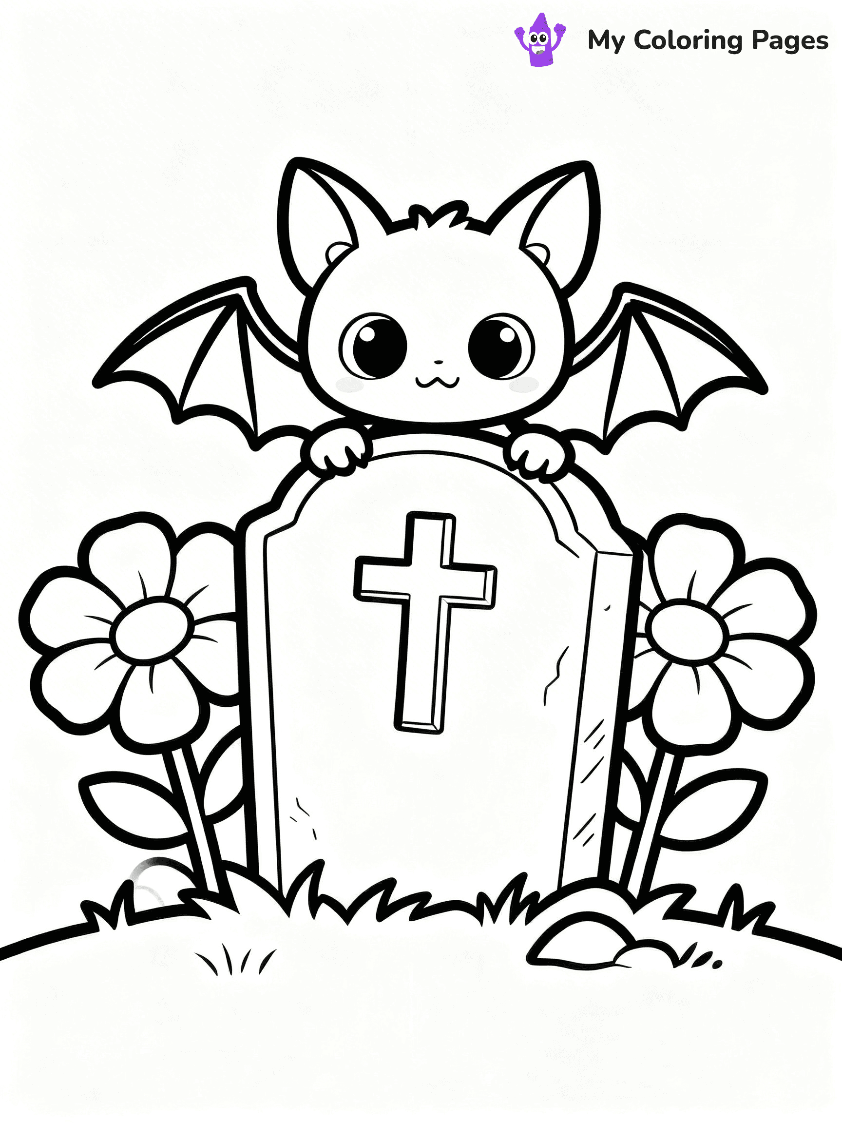 Halloween Bat Coloring Pages - 18
