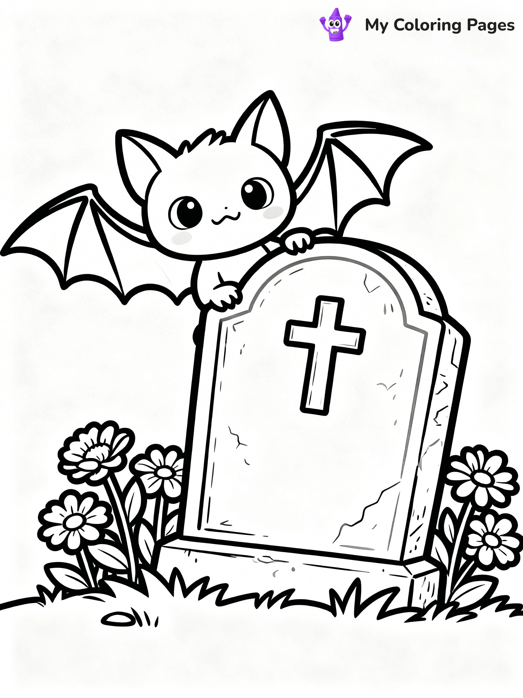 Halloween Bat Coloring Pages - 17