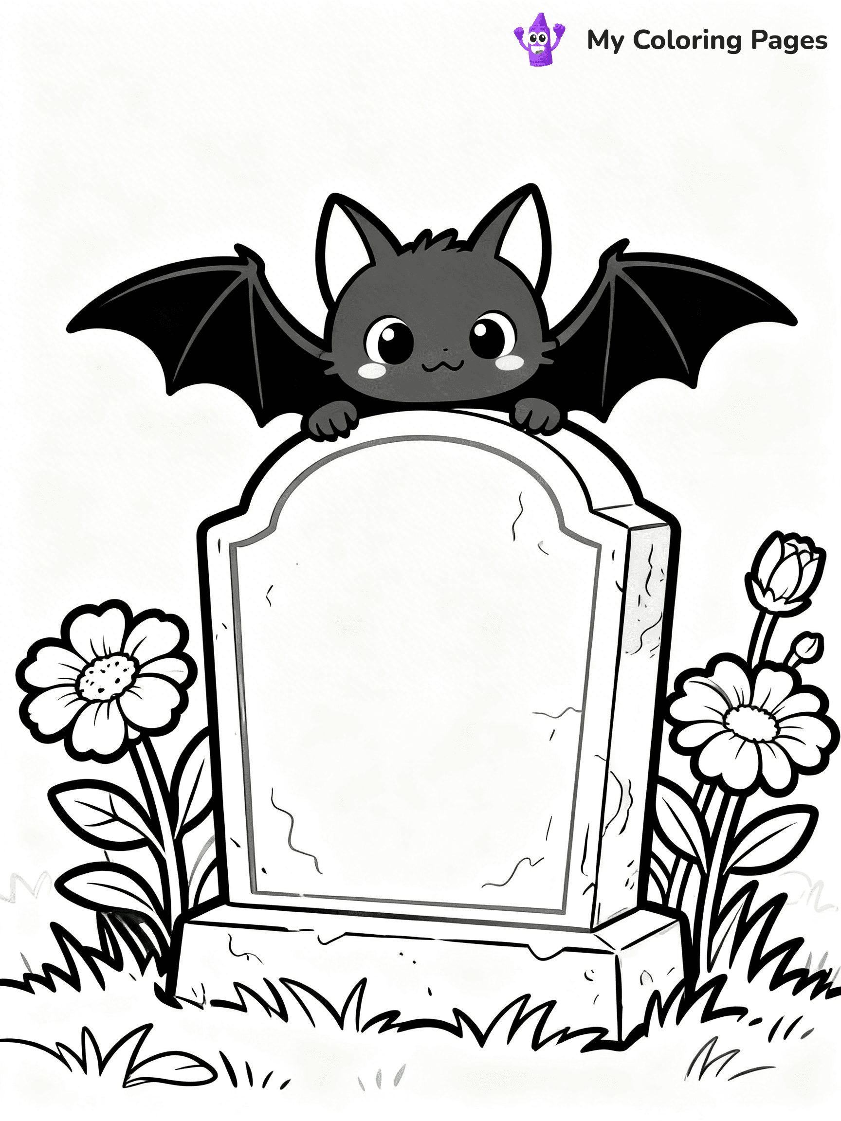 Halloween Bat Coloring Pages - 16