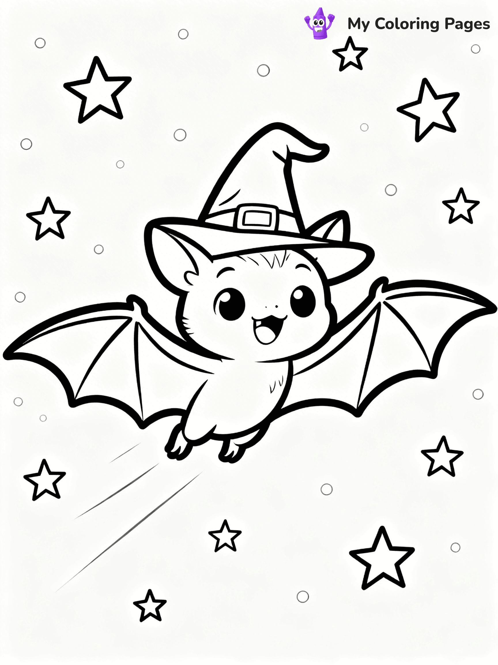 Halloween Bat Coloring Pages - 14