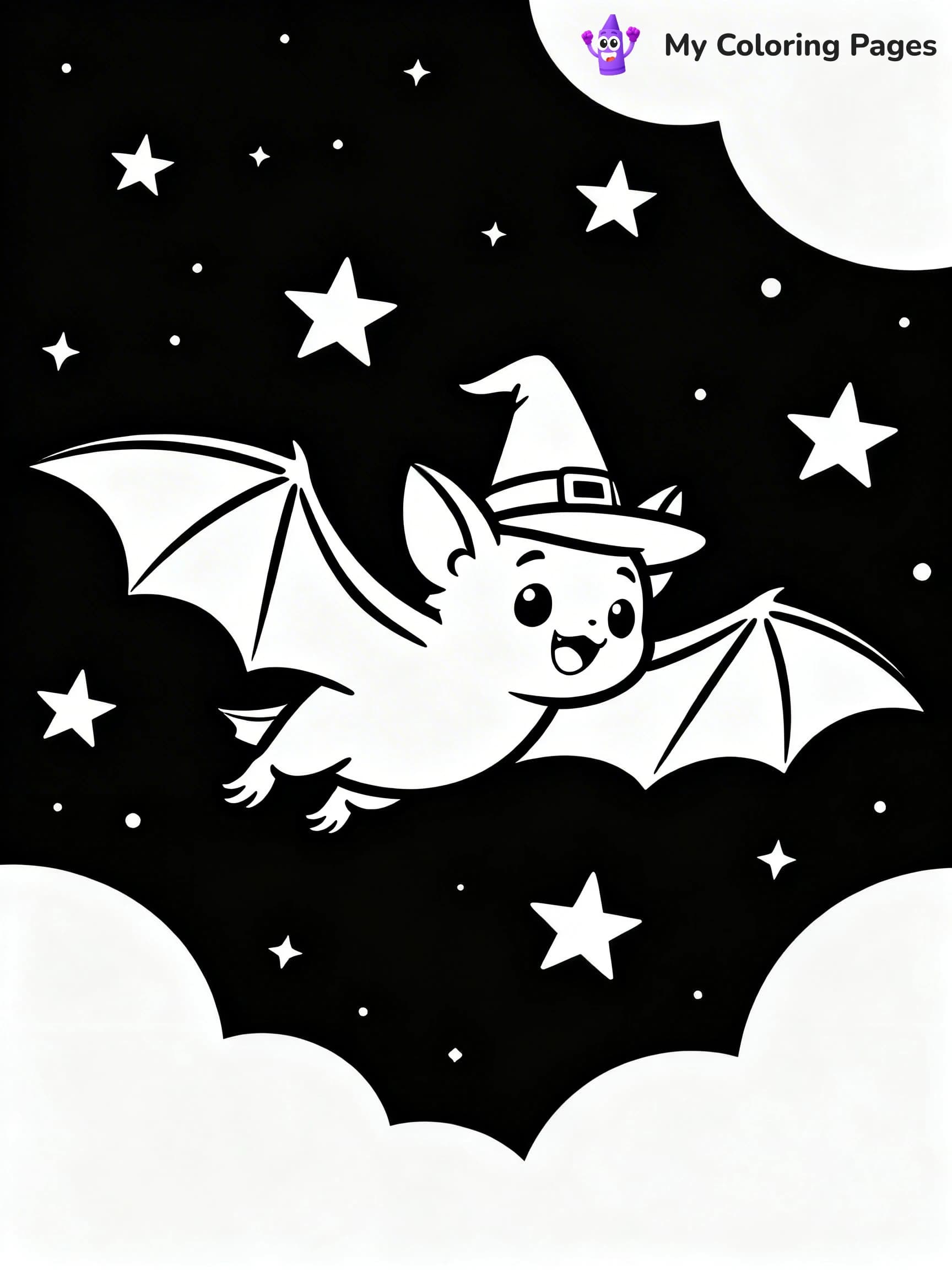 Halloween Bat Coloring Pages - 20