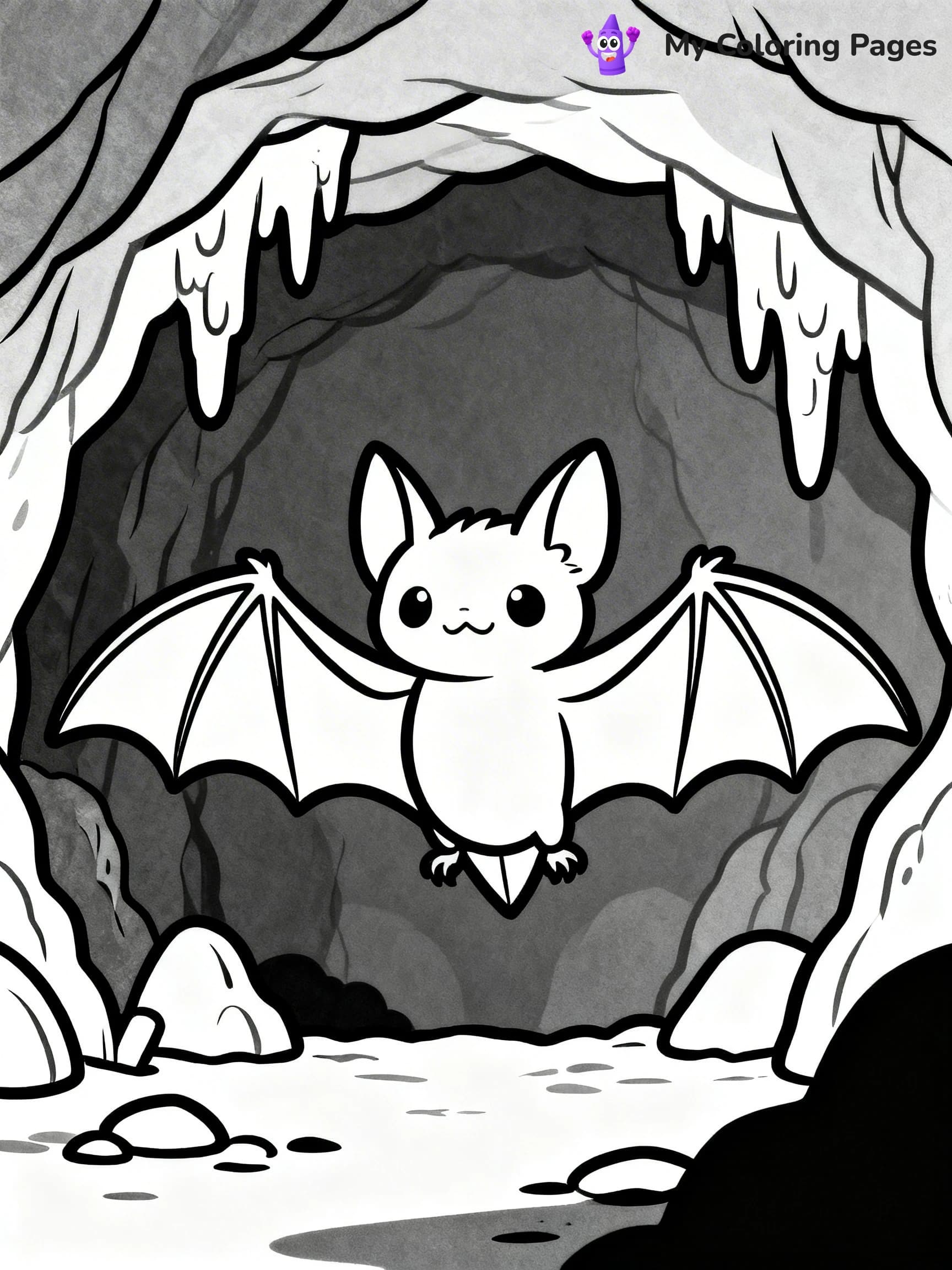 Halloween Bat Coloring Pages - 11