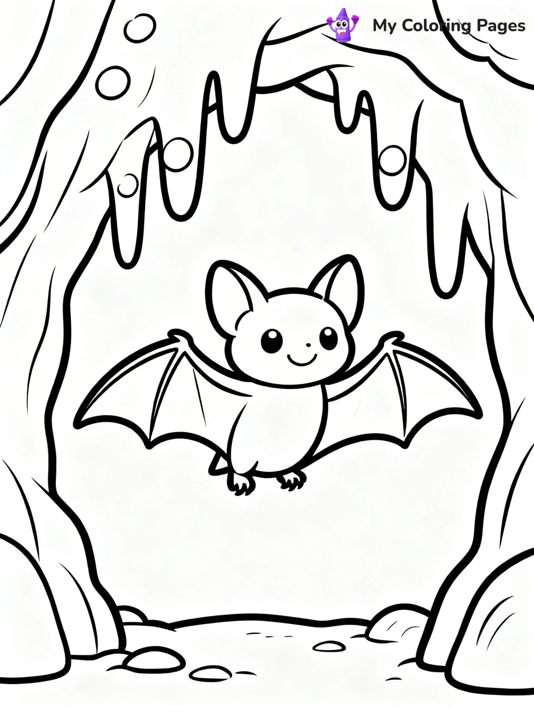 Halloween Bat Coloring Pages - 9