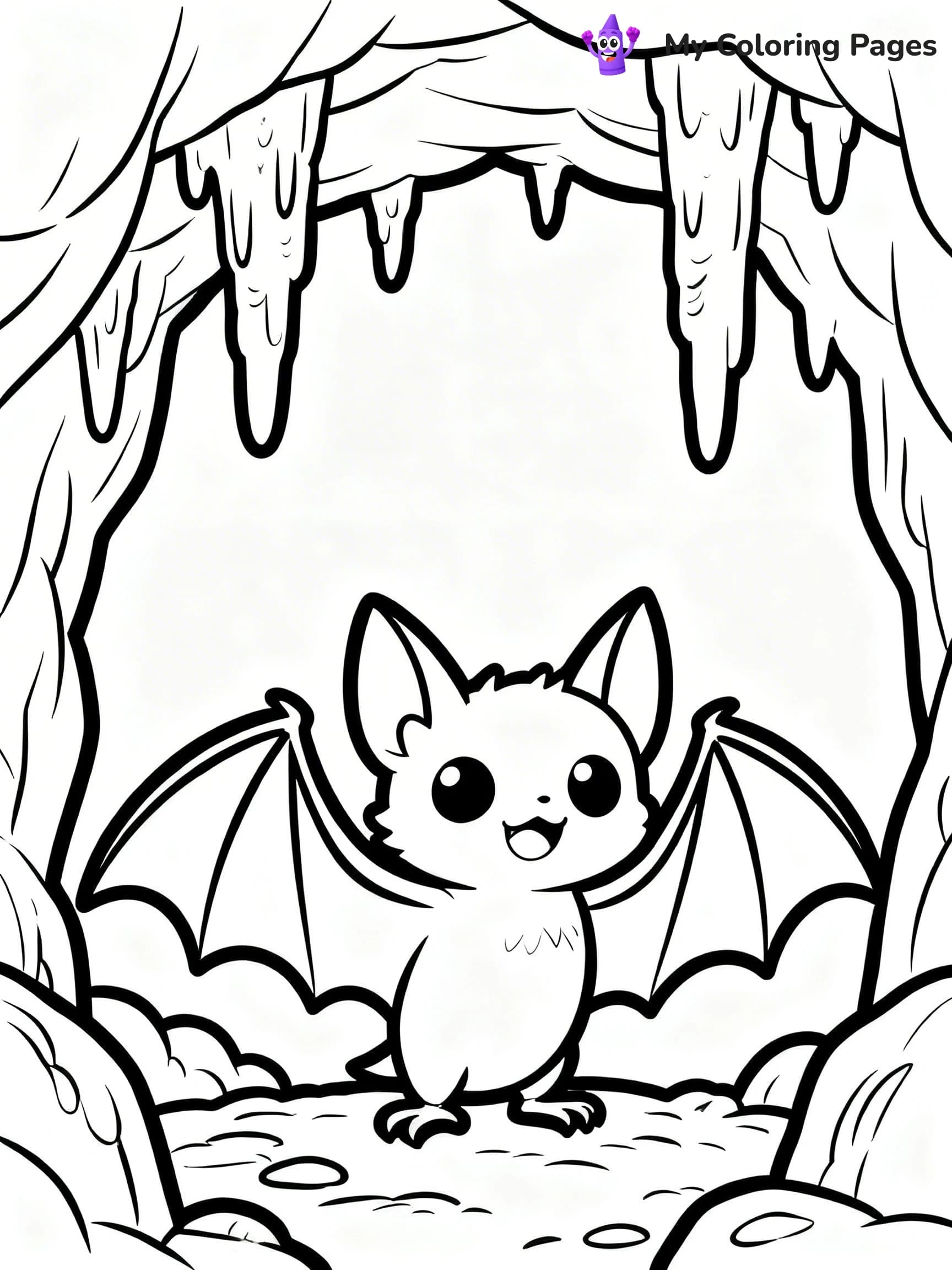 Halloween Bat Coloring Pages - 8
