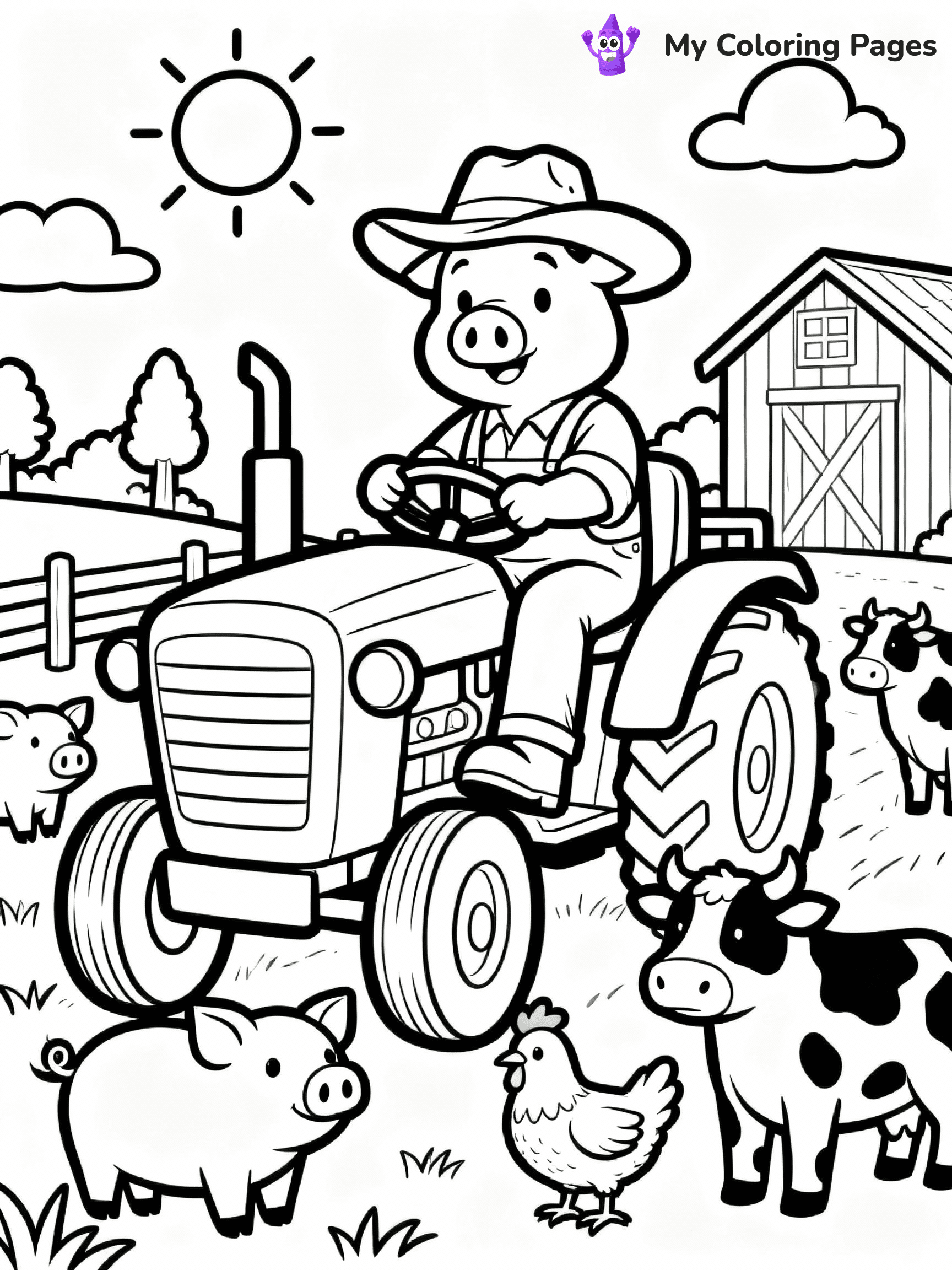 Pig Coloring Pages - 41