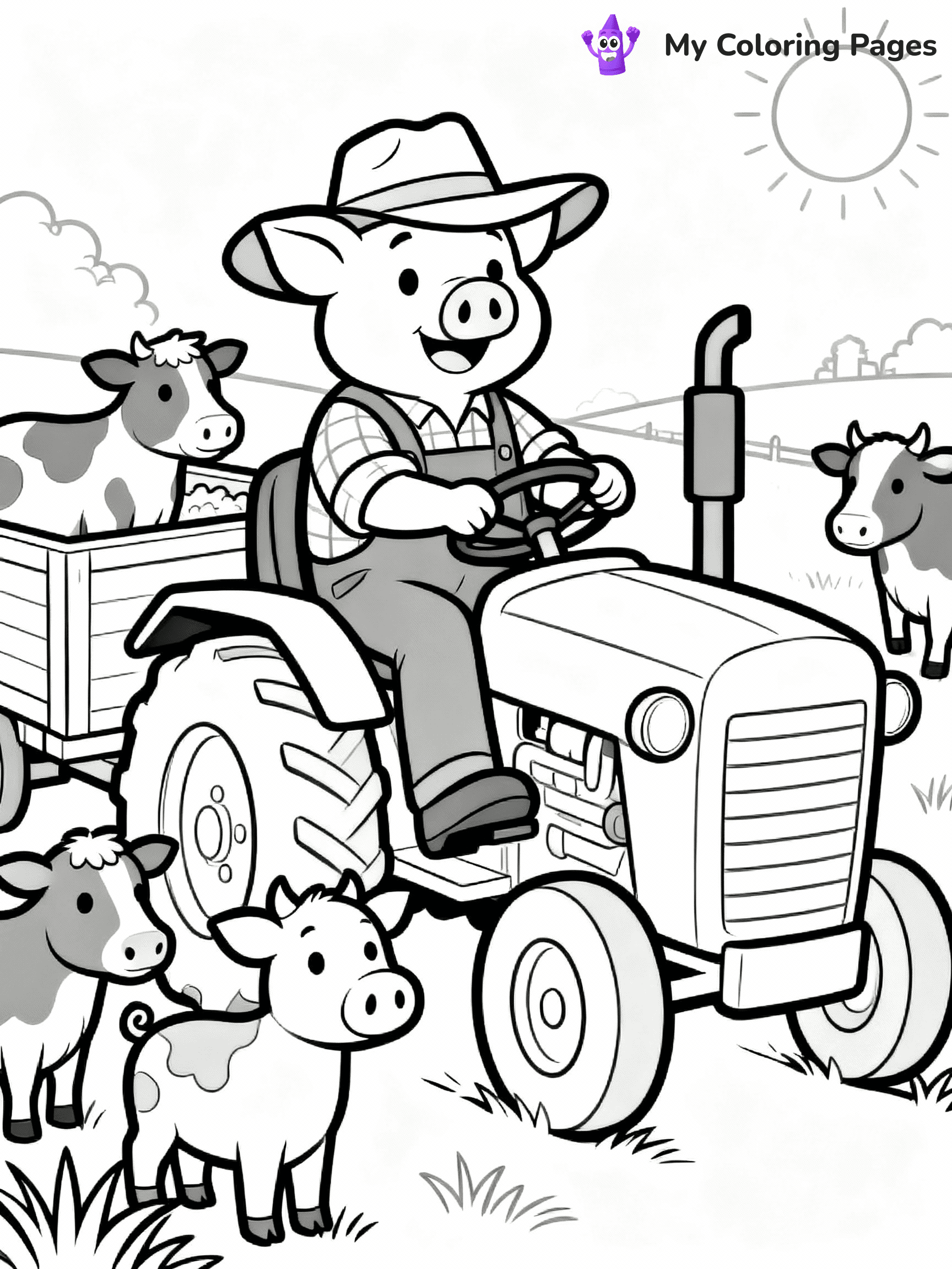 Pig Coloring Pages - 40