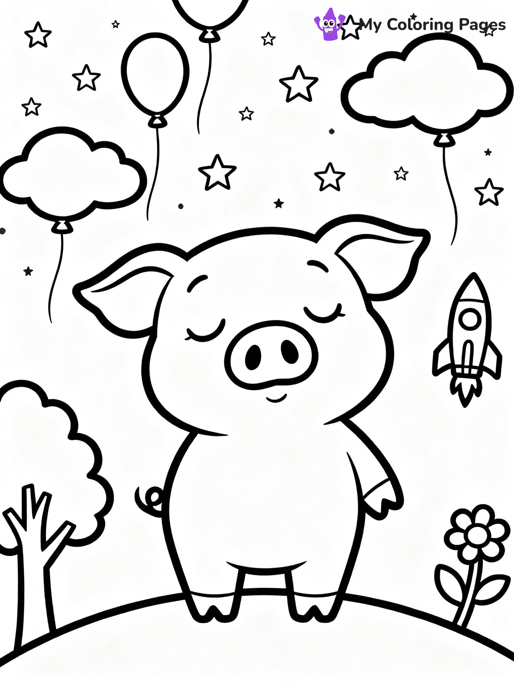 Pig Coloring Pages - 35