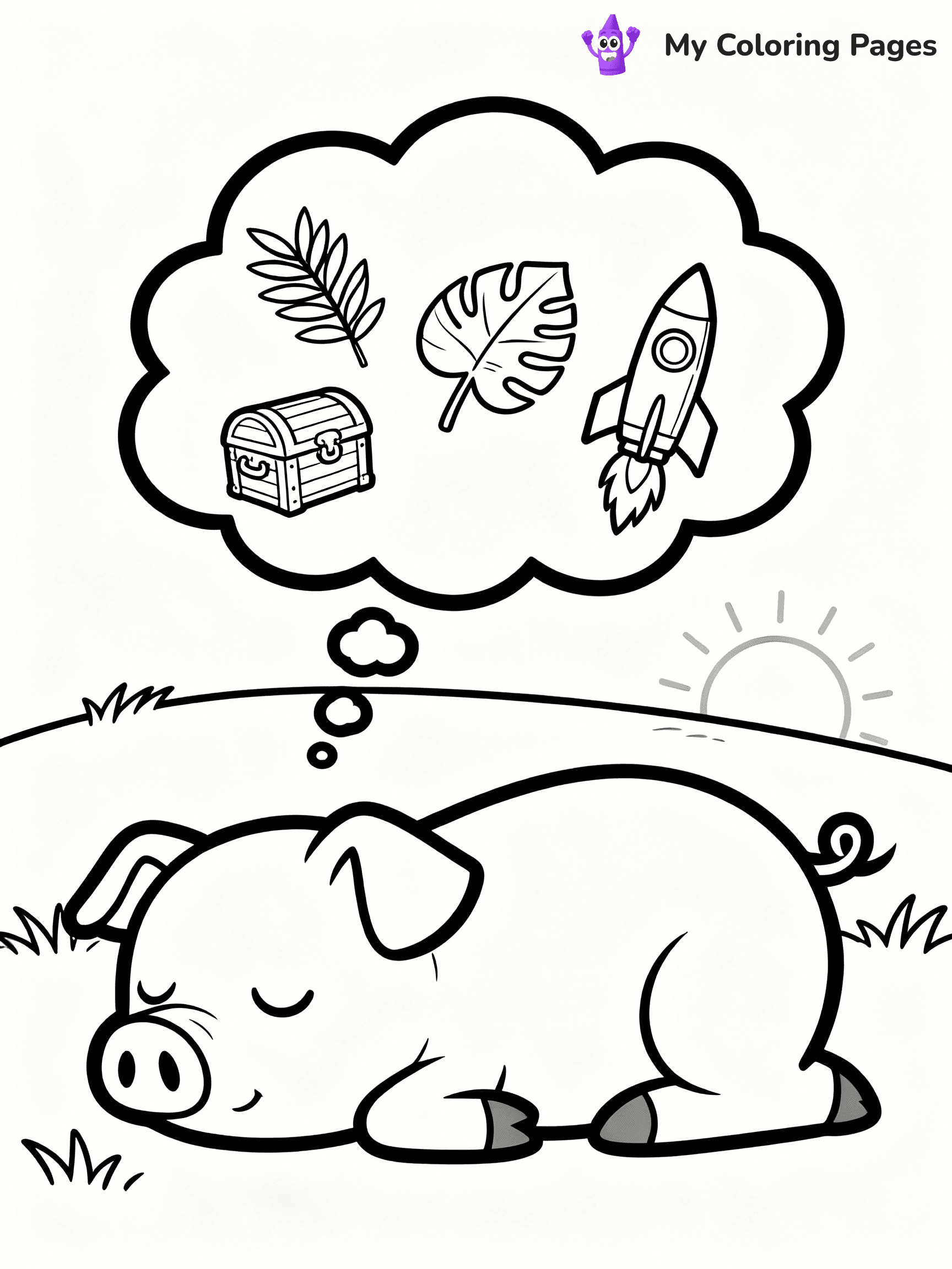 Pig Coloring Pages - 33