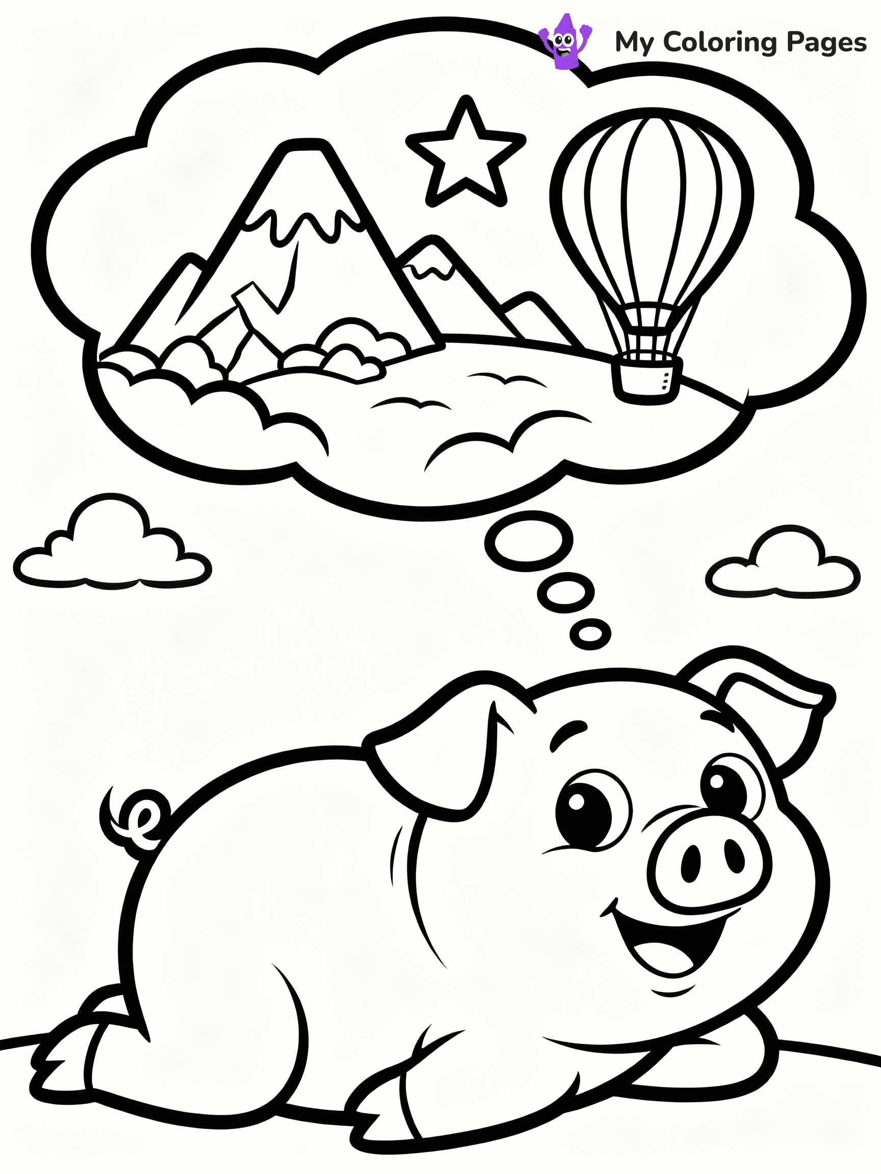 Pig Coloring Pages - 32