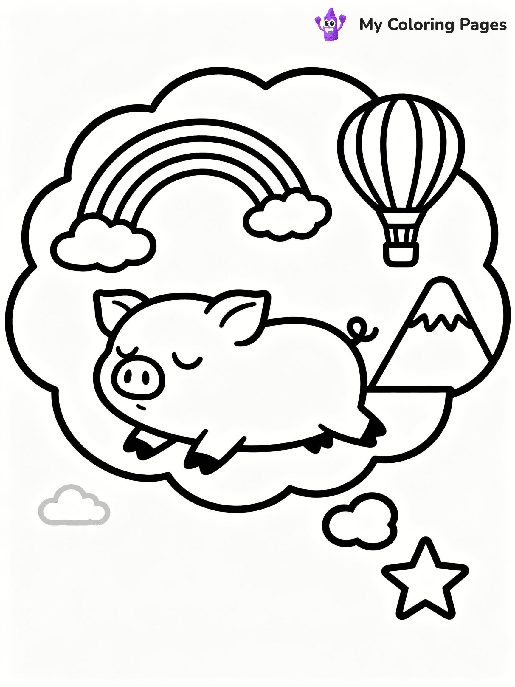 Pig Coloring Pages - 22