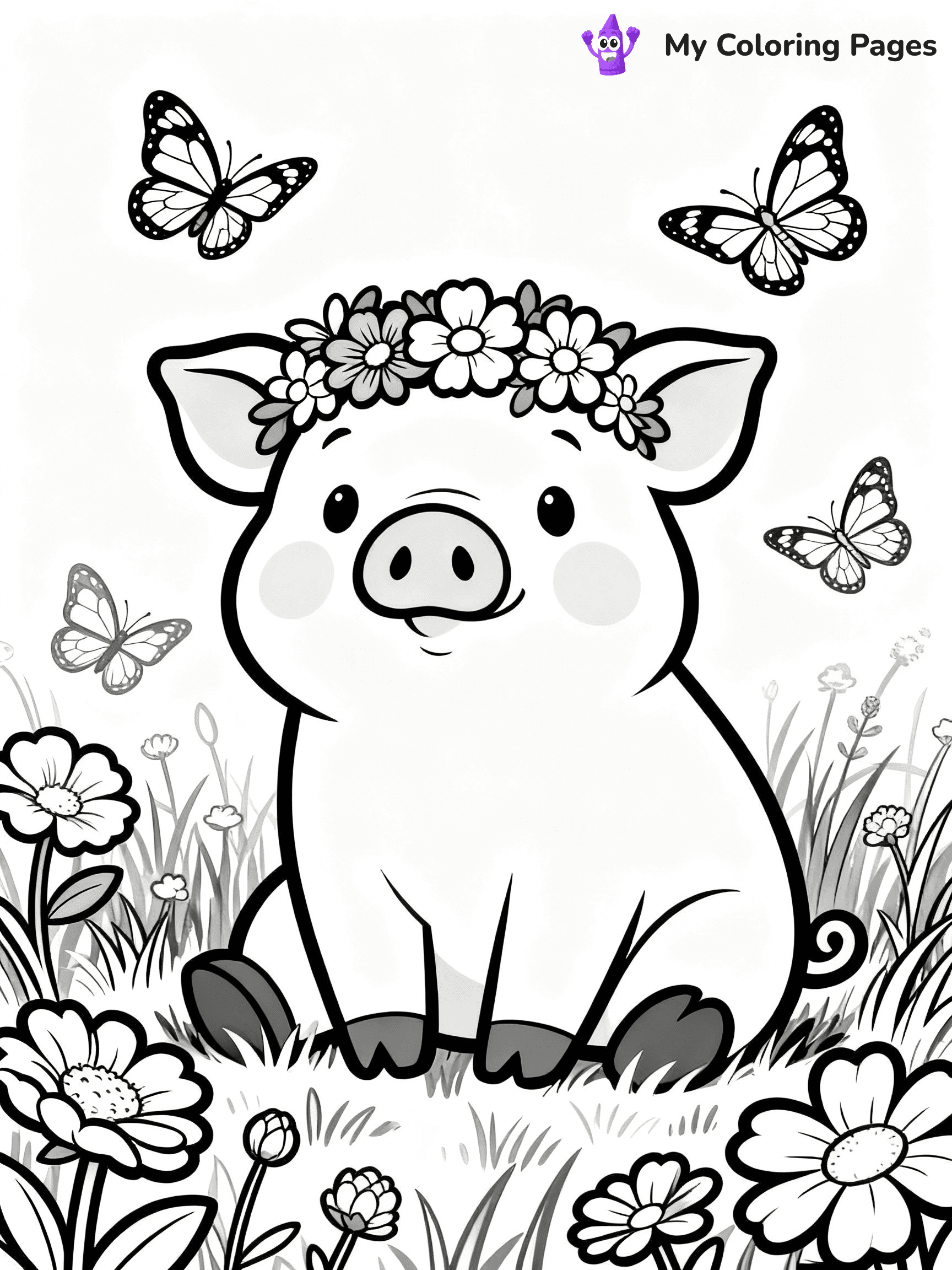 Pig Coloring Pages - 20