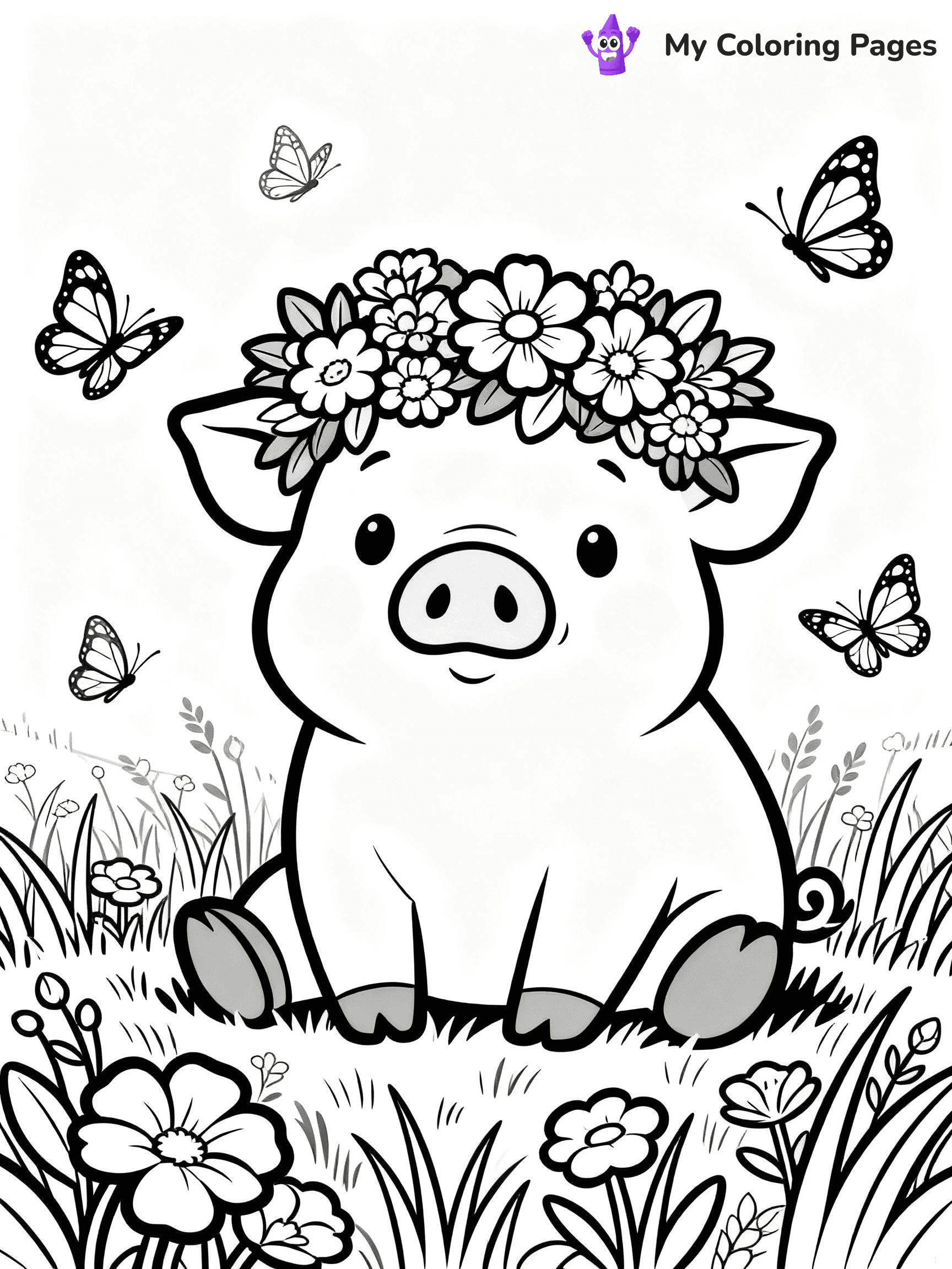 Pig Coloring Pages - 16