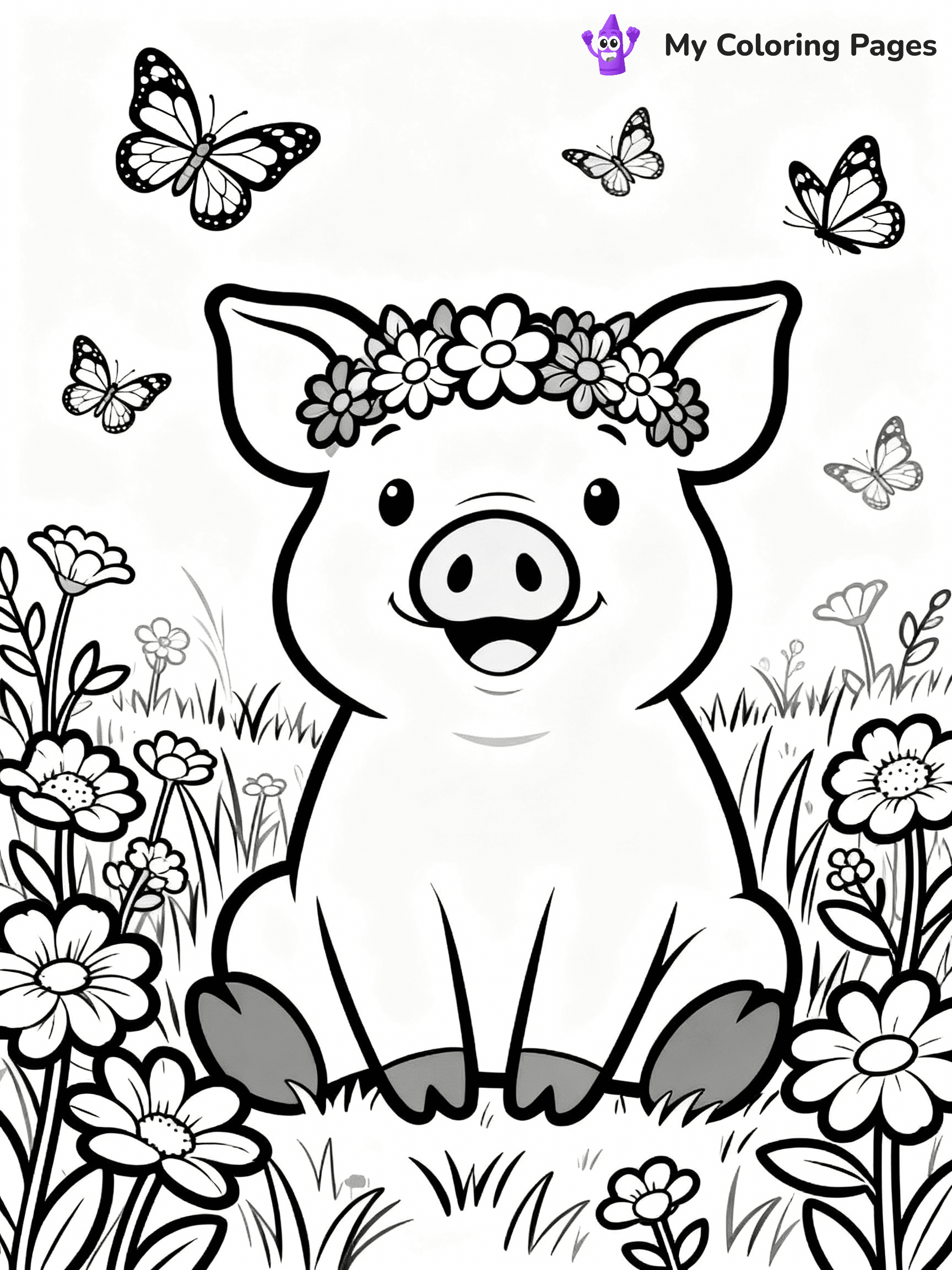 Pig Coloring Pages - 15