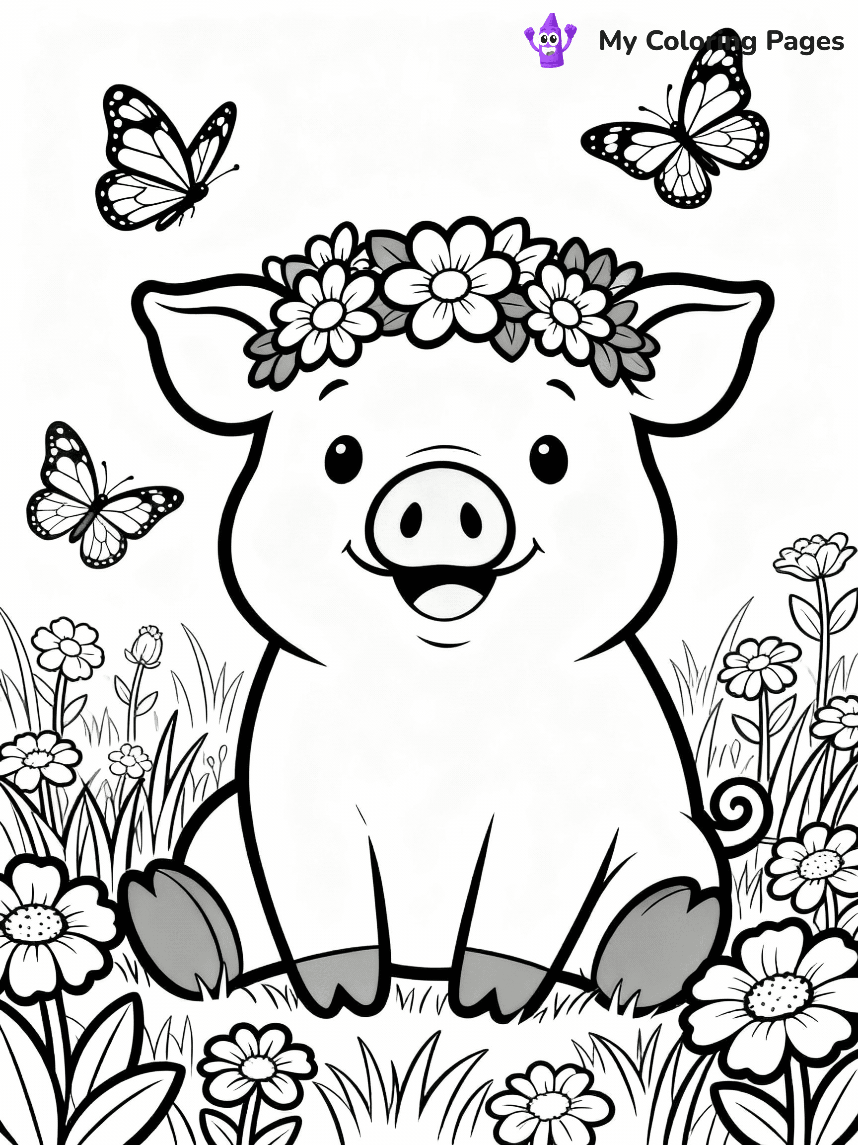 Pig Coloring Pages - 13