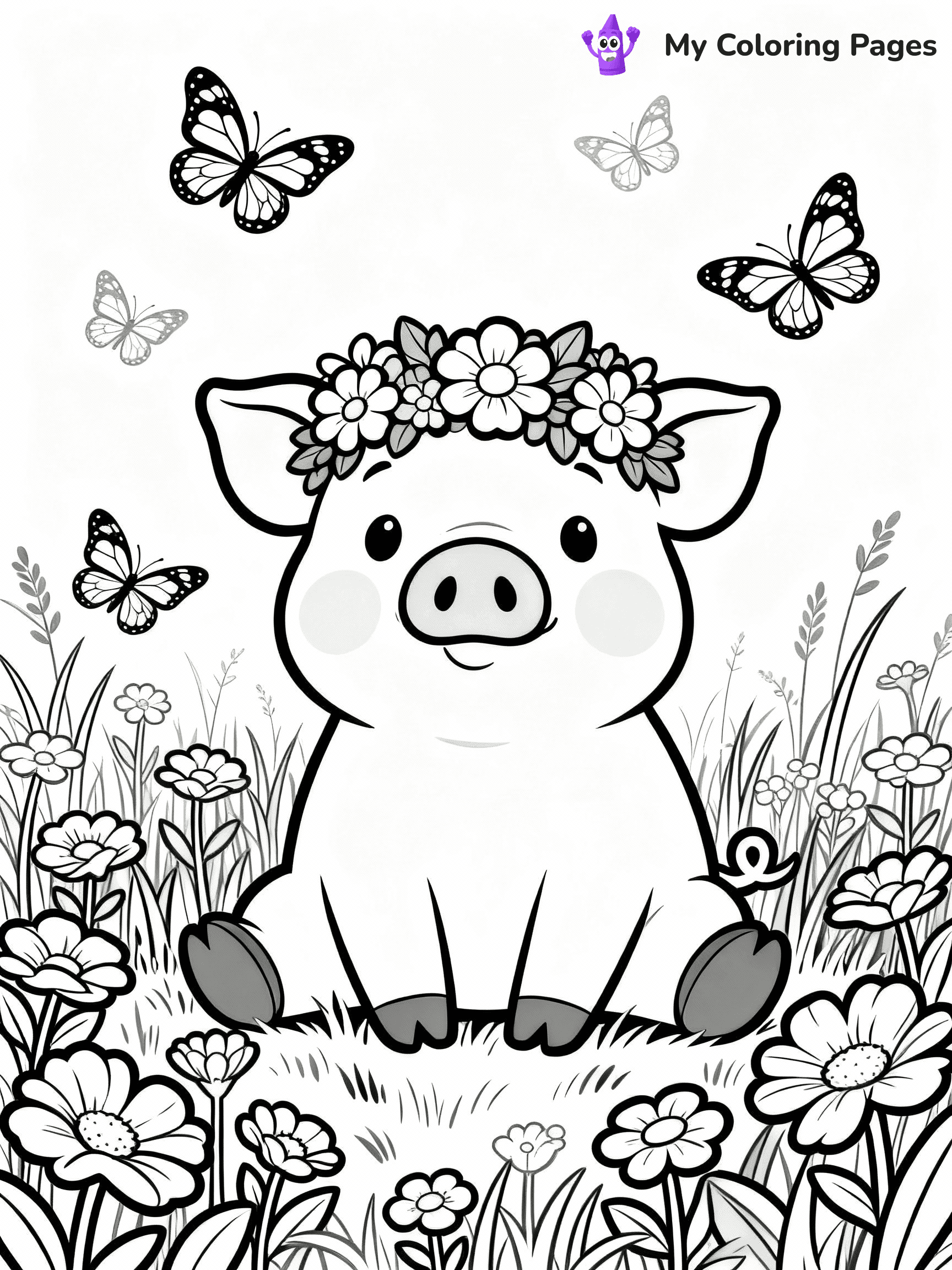 Pig Coloring Pages - 9