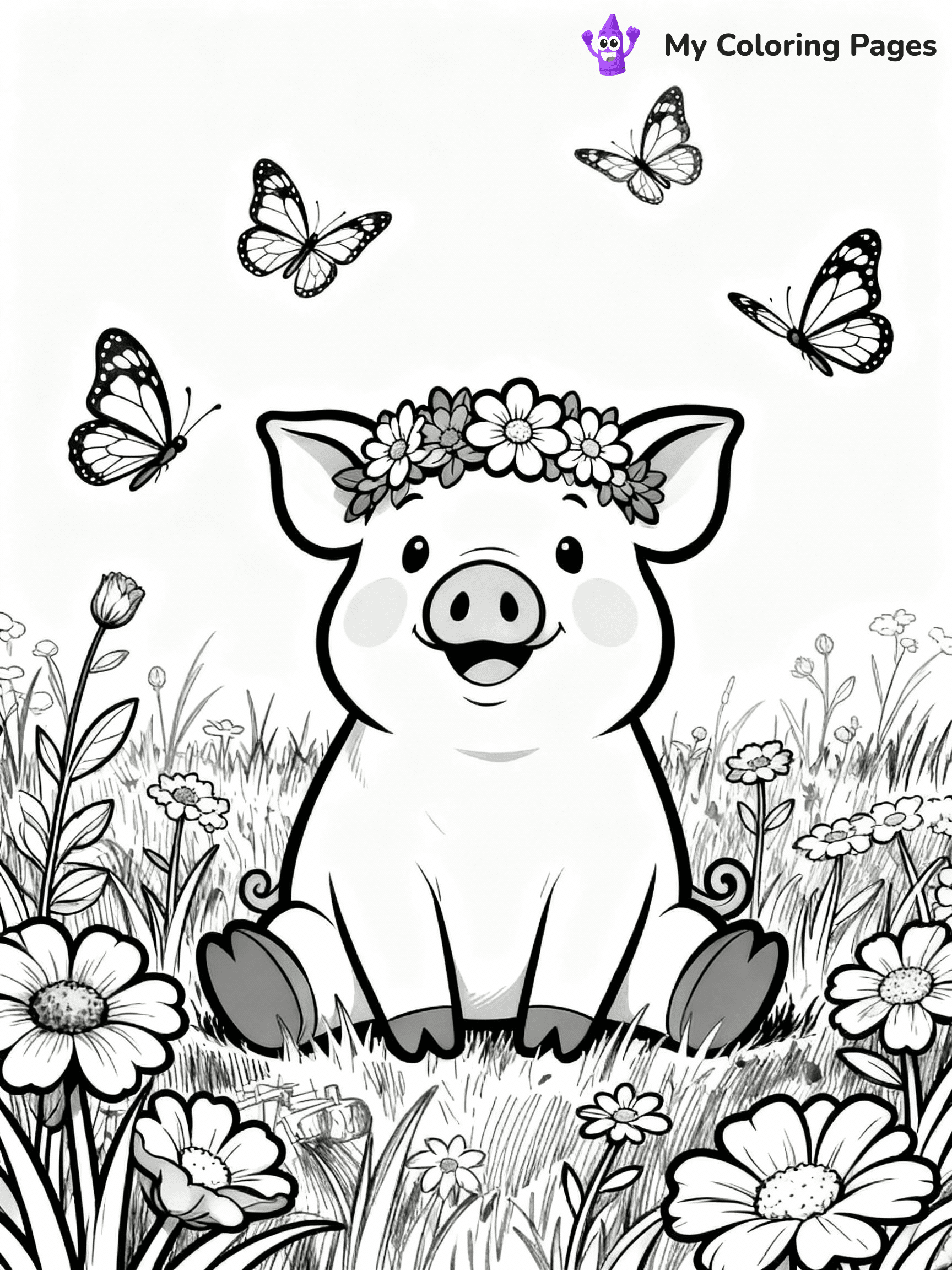 Pig Coloring Pages - 8