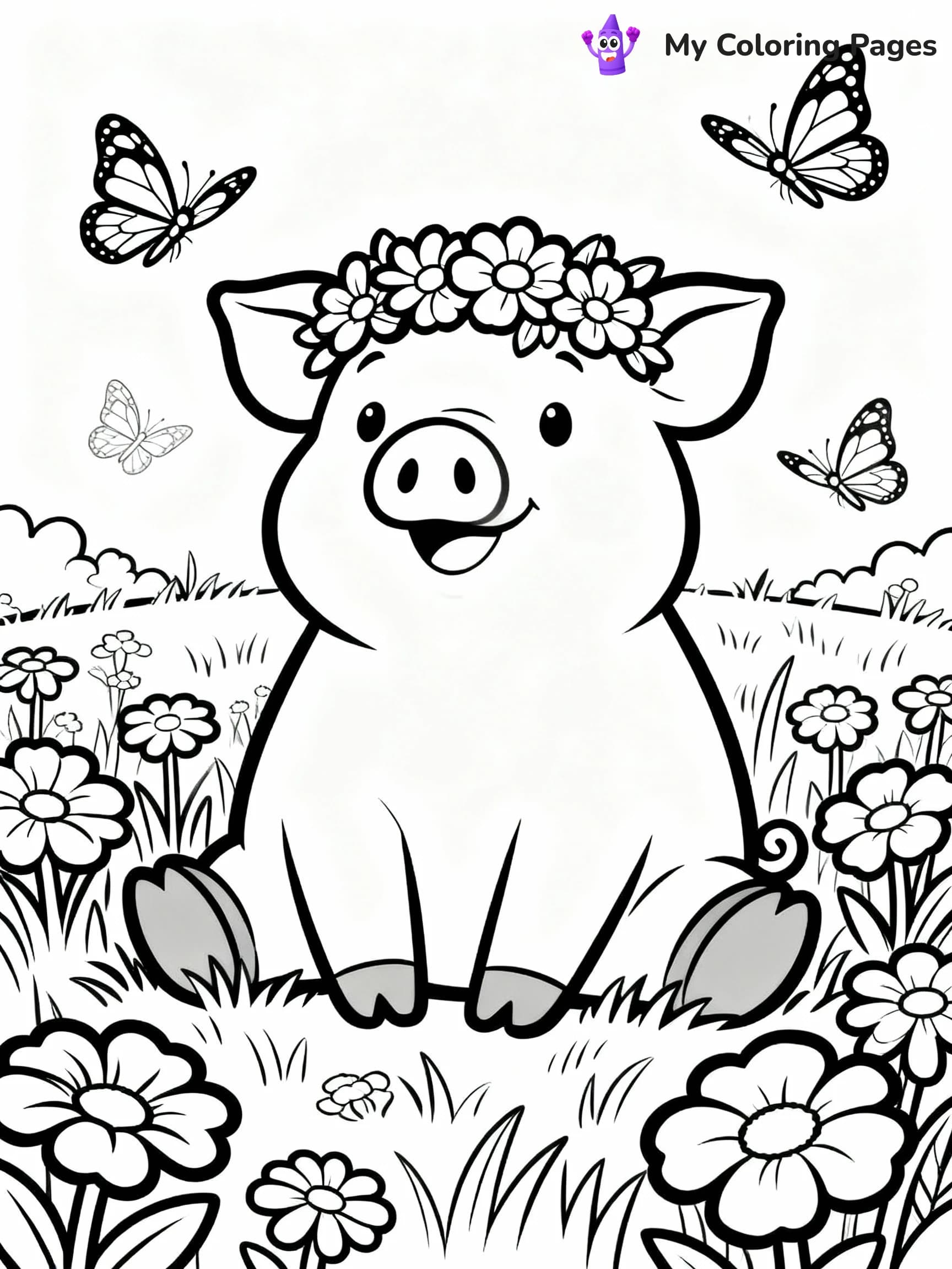 Pig Coloring Pages - 7