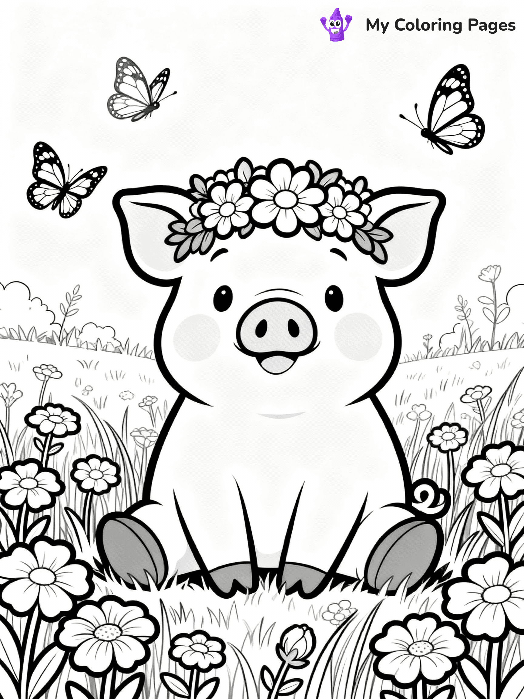 Pig Coloring Pages - 6