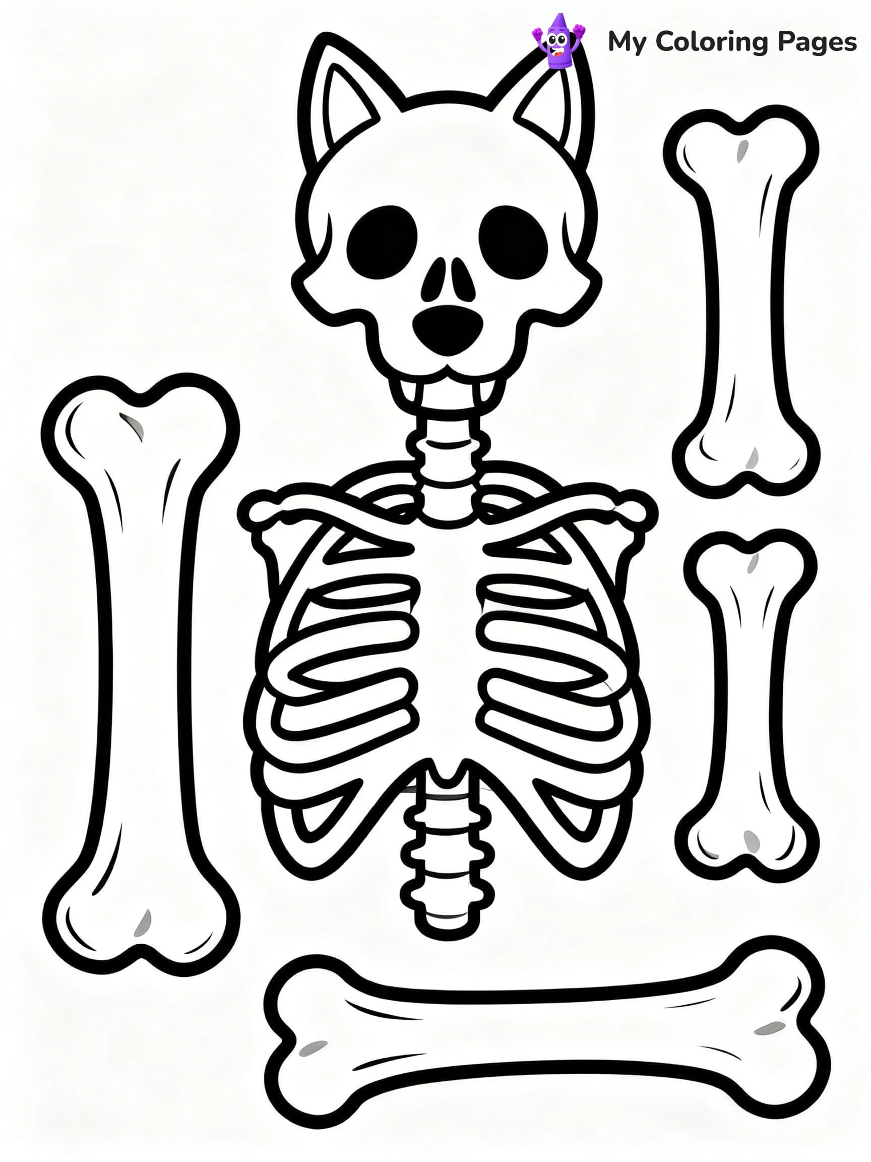 Bones Coloring Pages - 4