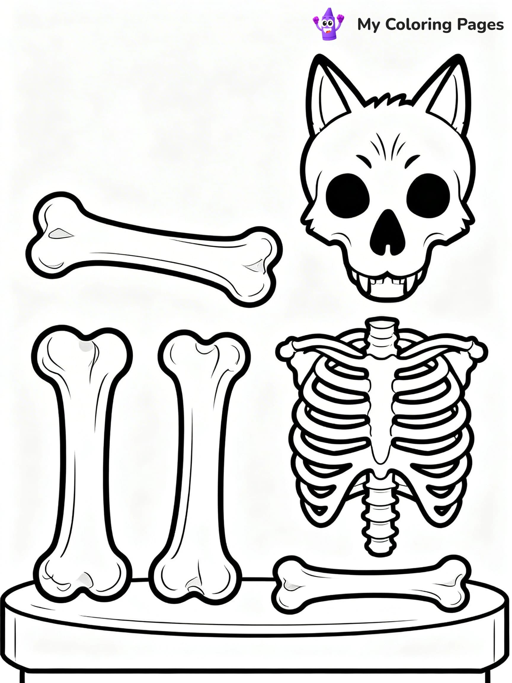 Bones Coloring Pages - 3