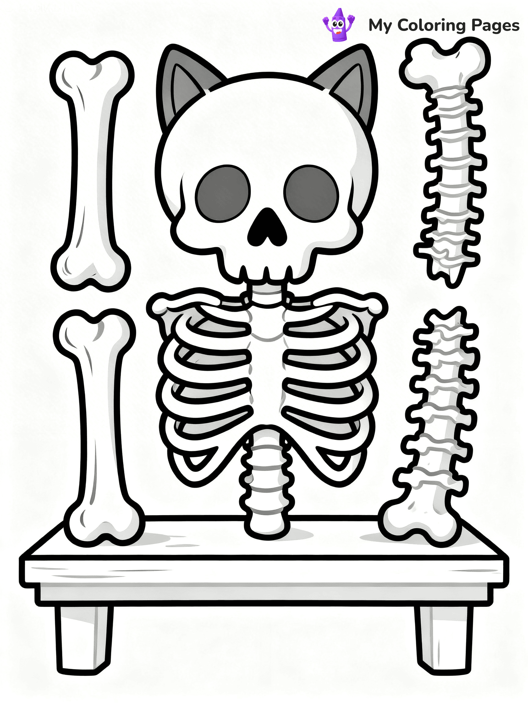 Bones Coloring Pages - 1
