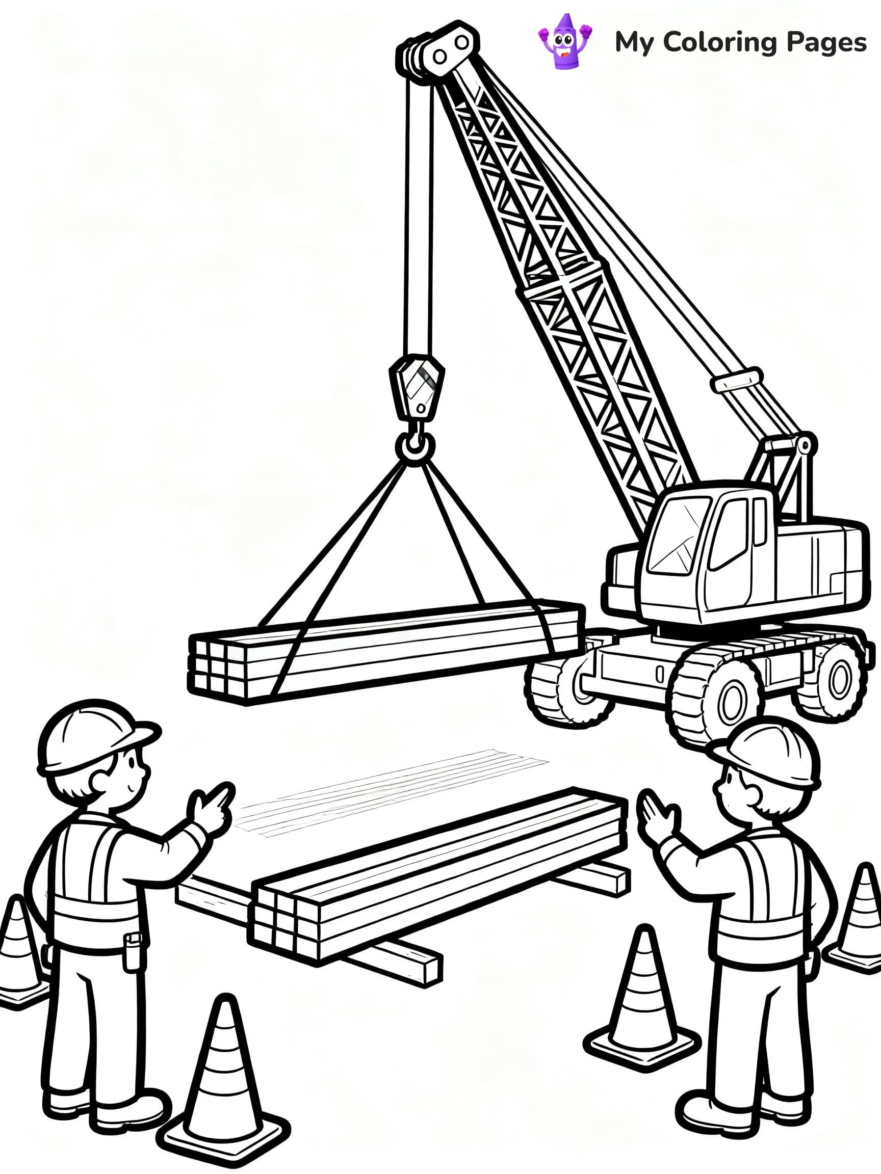 Construction Site Coloring Pages - 24