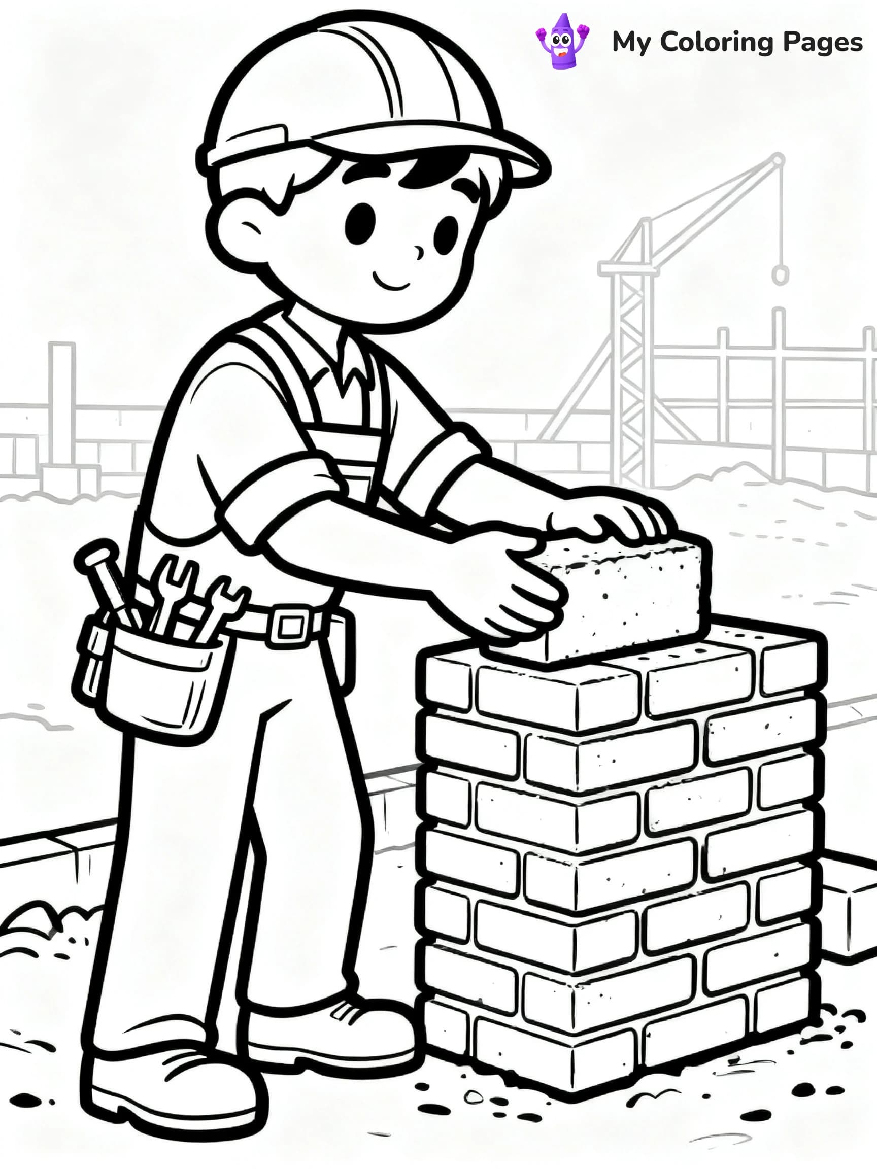 Construction Site Coloring Pages - 20