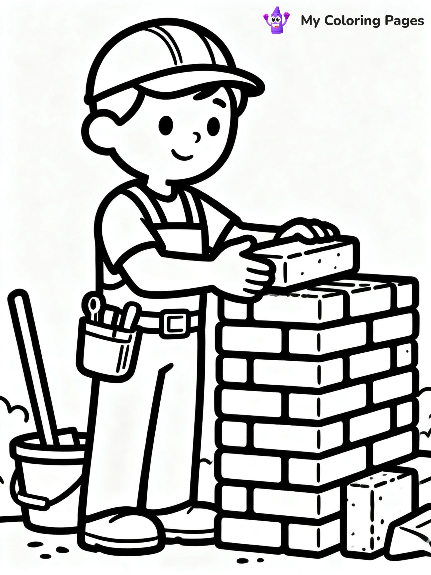 Construction Site Coloring Pages - 18