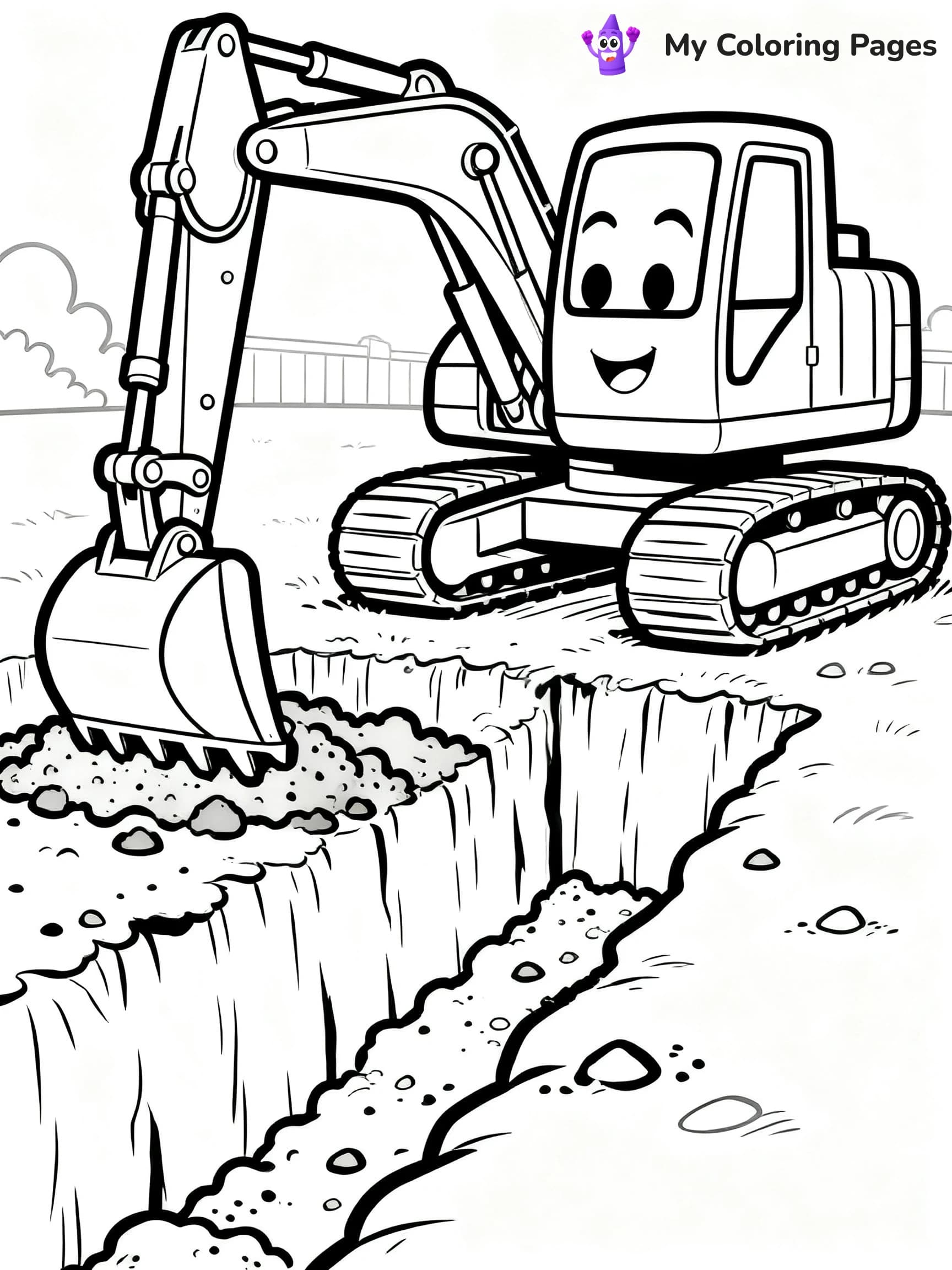Construction Site Coloring Pages - 17