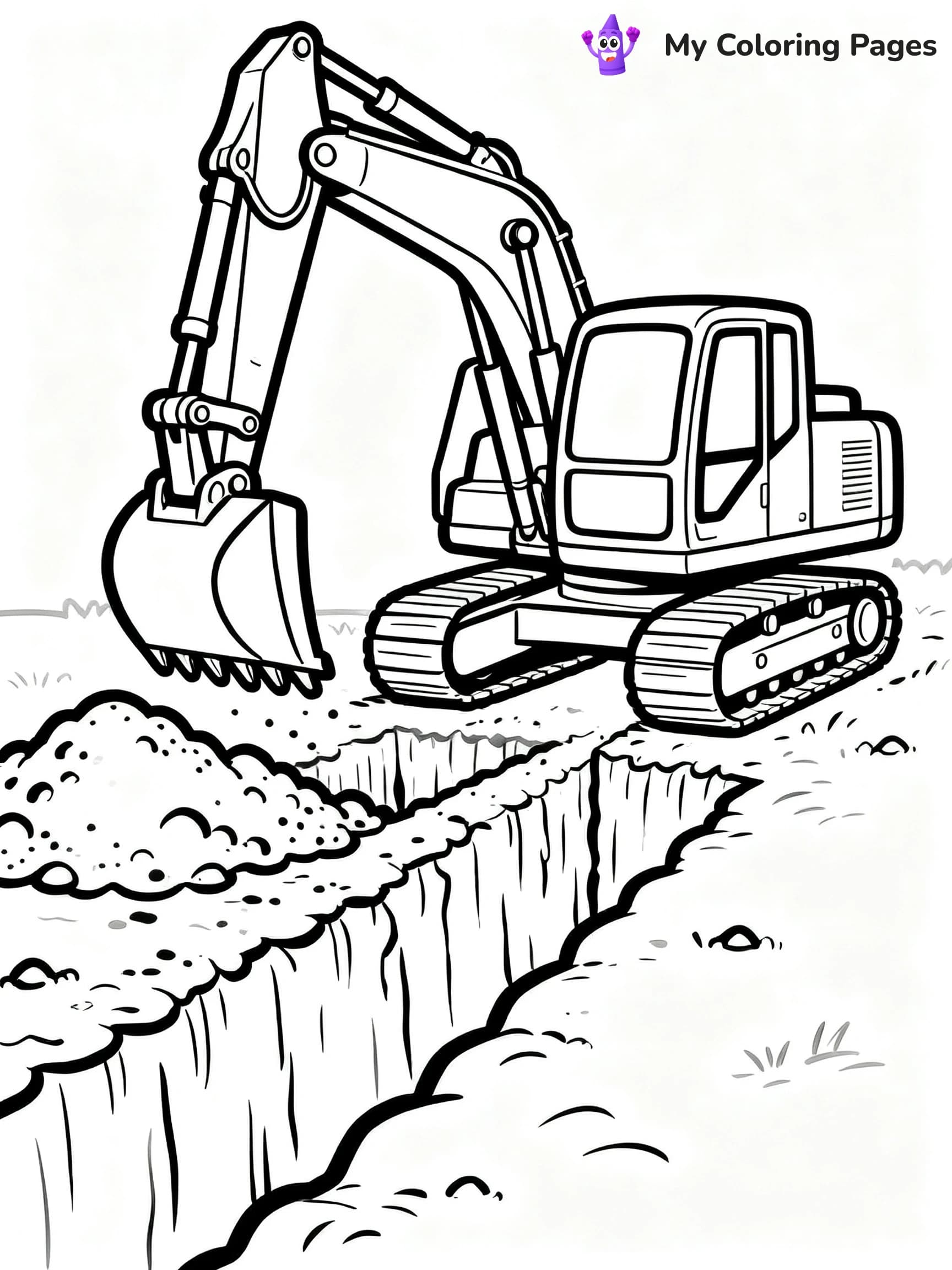 Construction Site Coloring Pages - 16