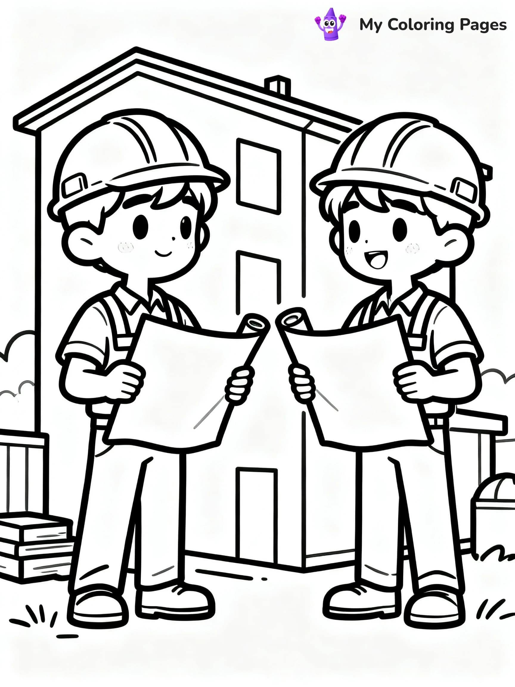 Construction Site Coloring Pages - 11