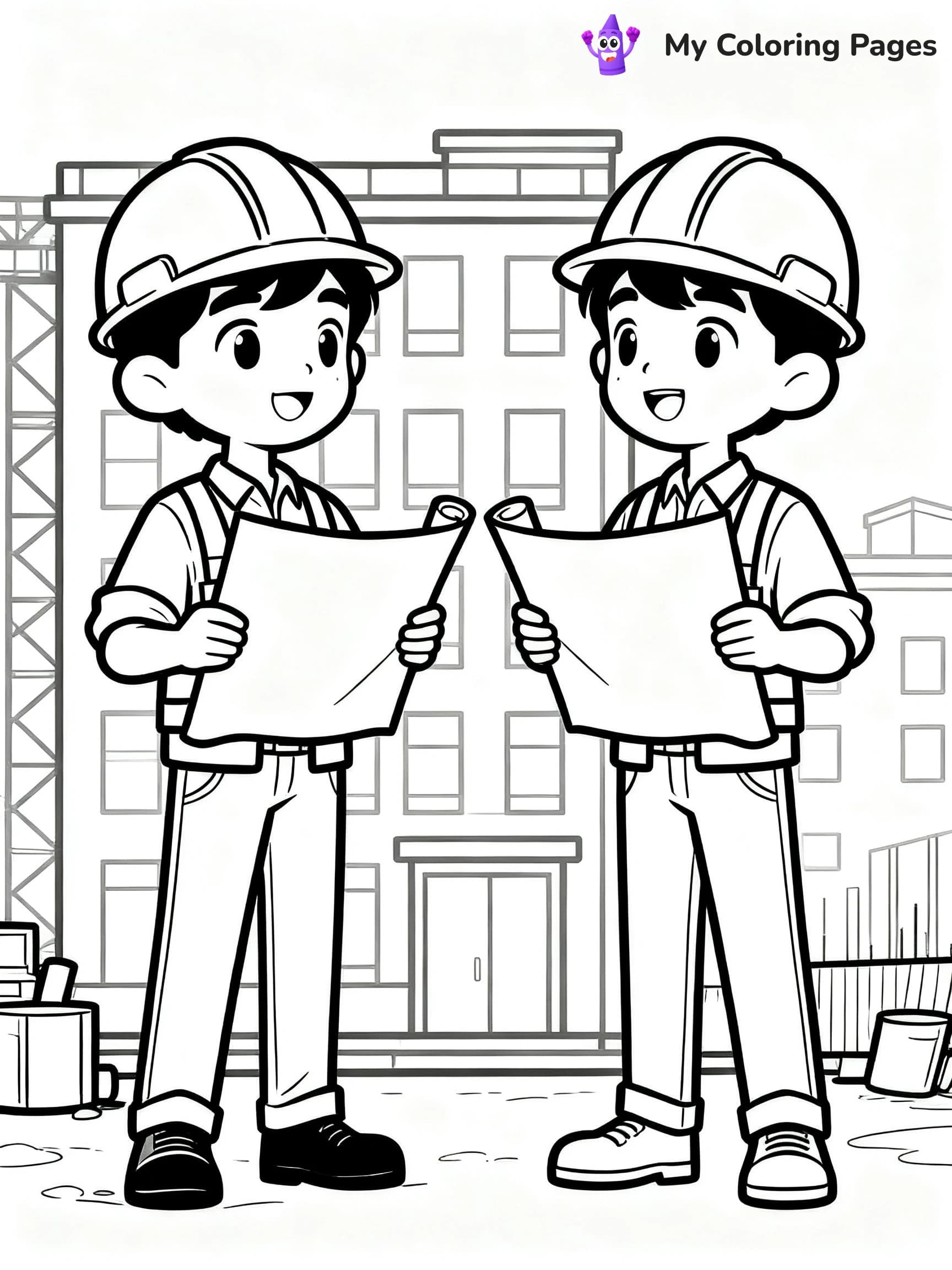 Construction Site Coloring Pages - 10