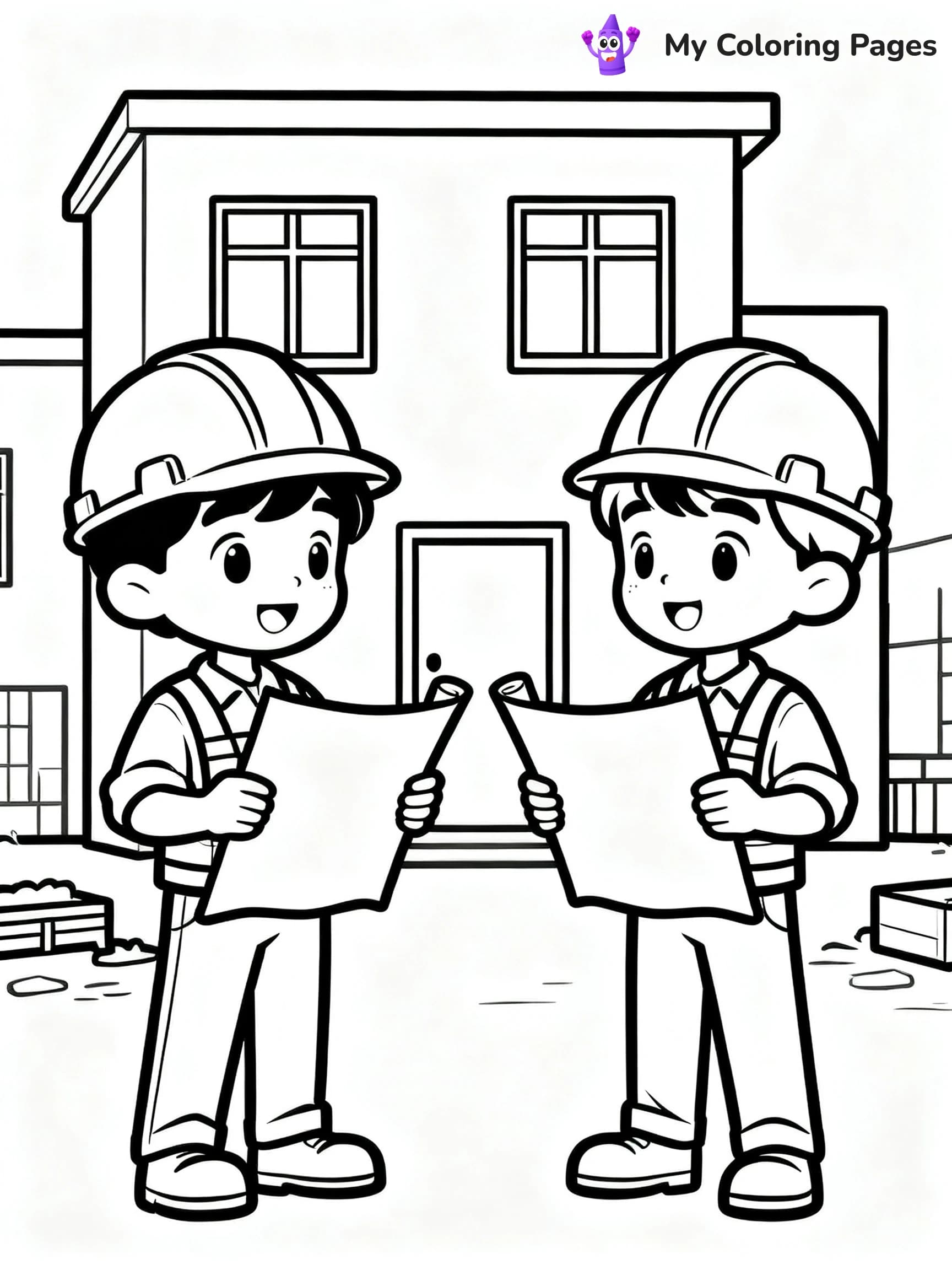 Construction Site Coloring Pages - 8