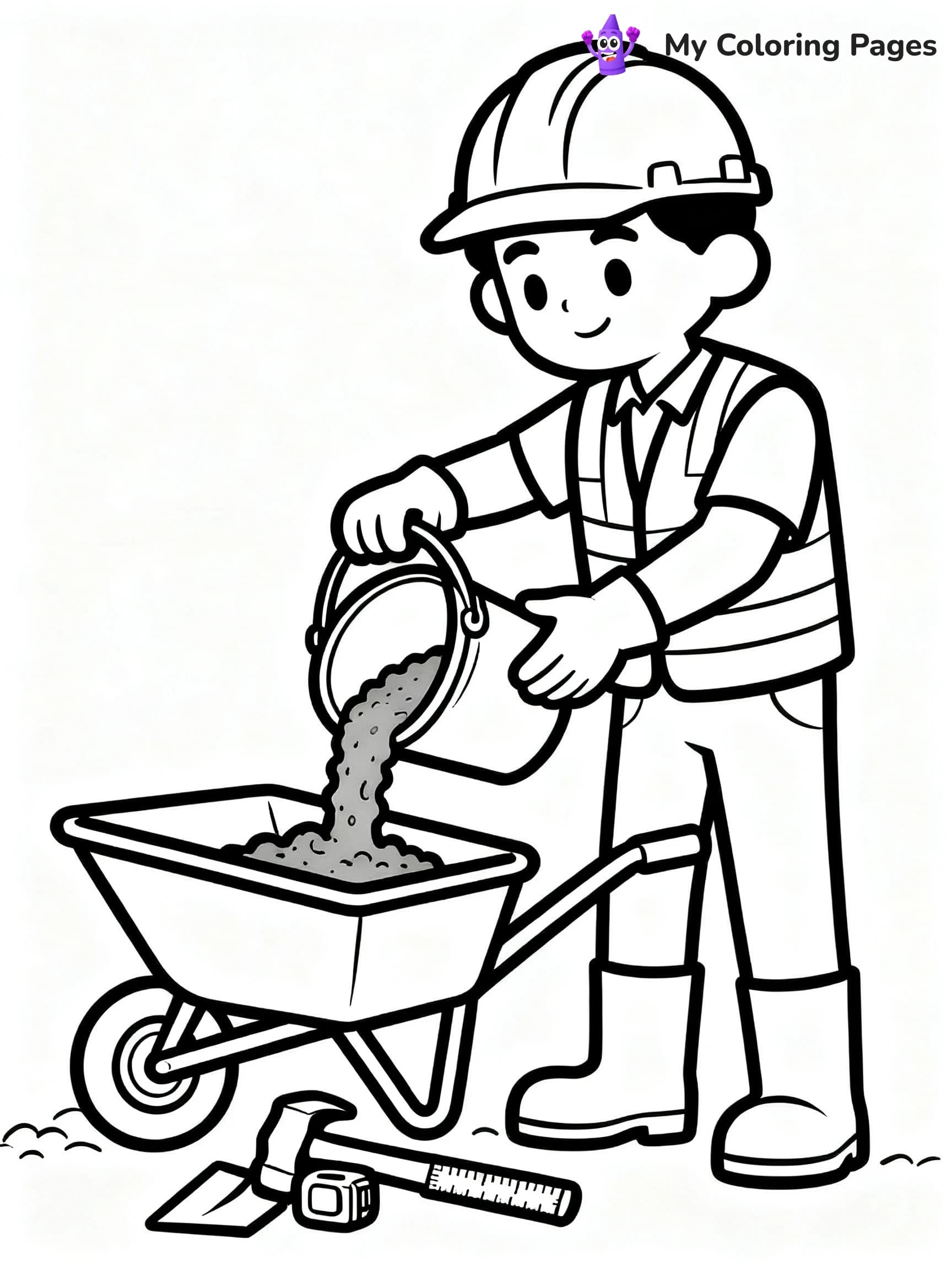 Construction Site Coloring Pages - 6