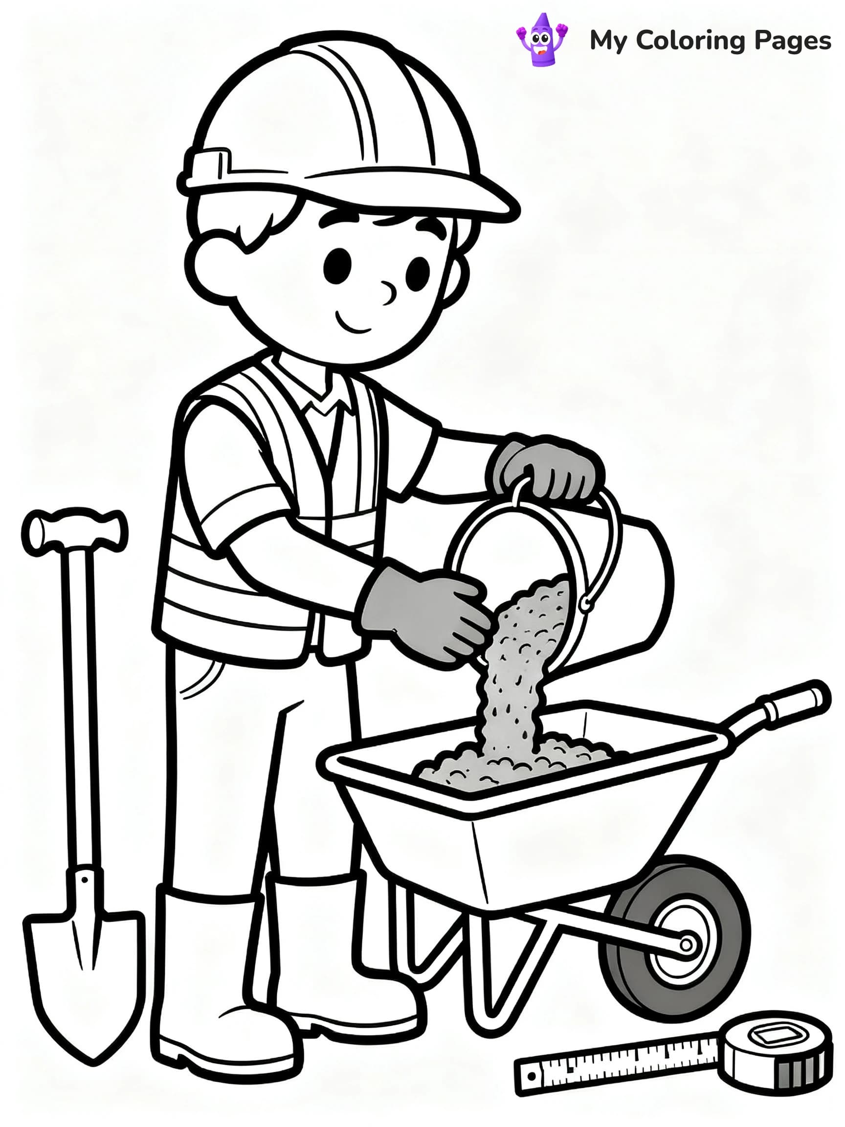 Construction Site Coloring Pages - 4