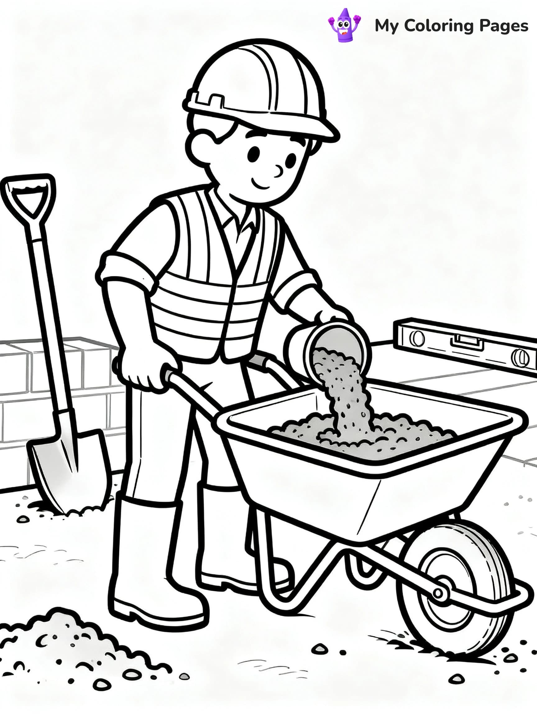 Construction Site Coloring Pages - 3