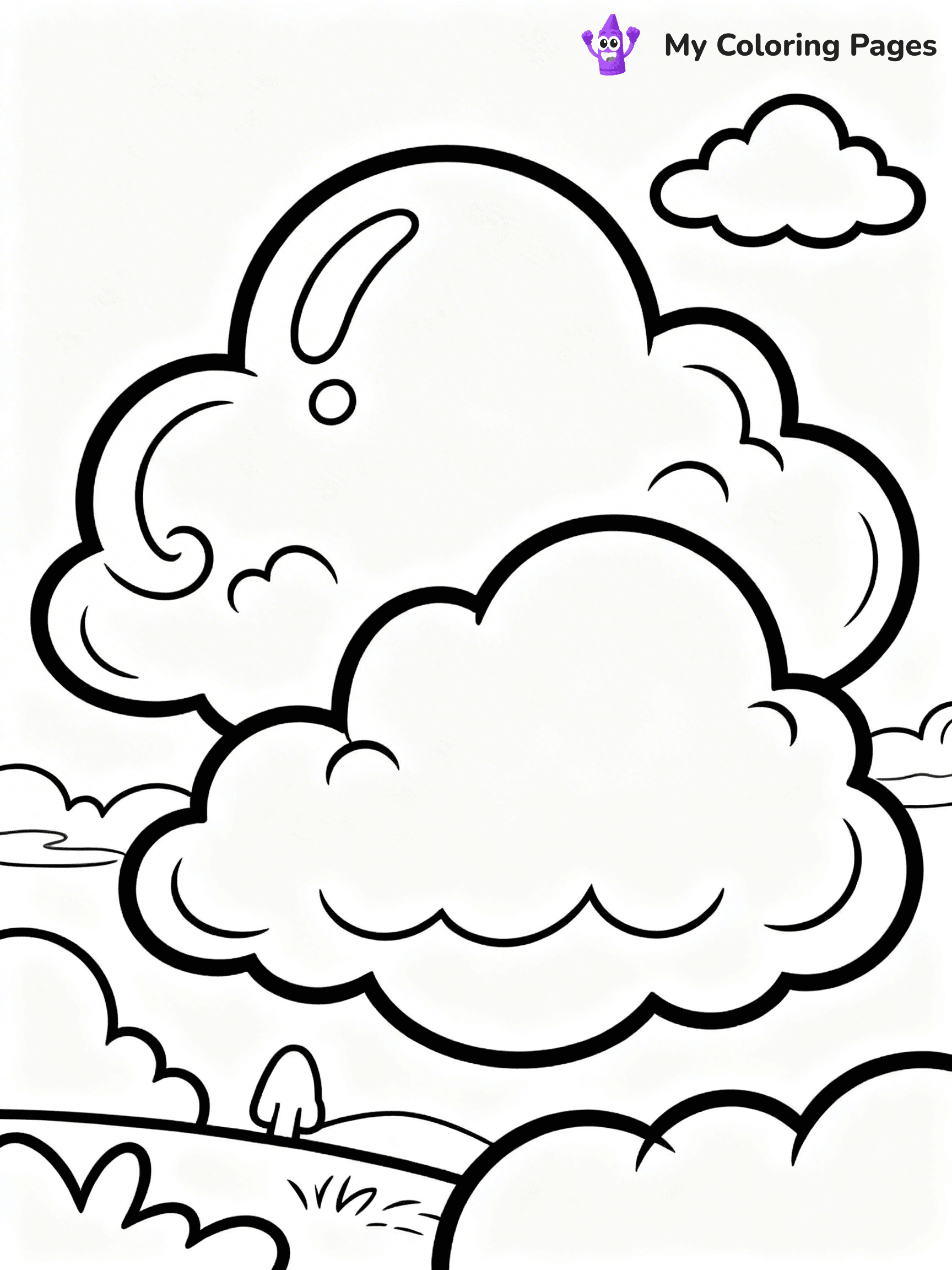 Cloud Coloring Pages - 52