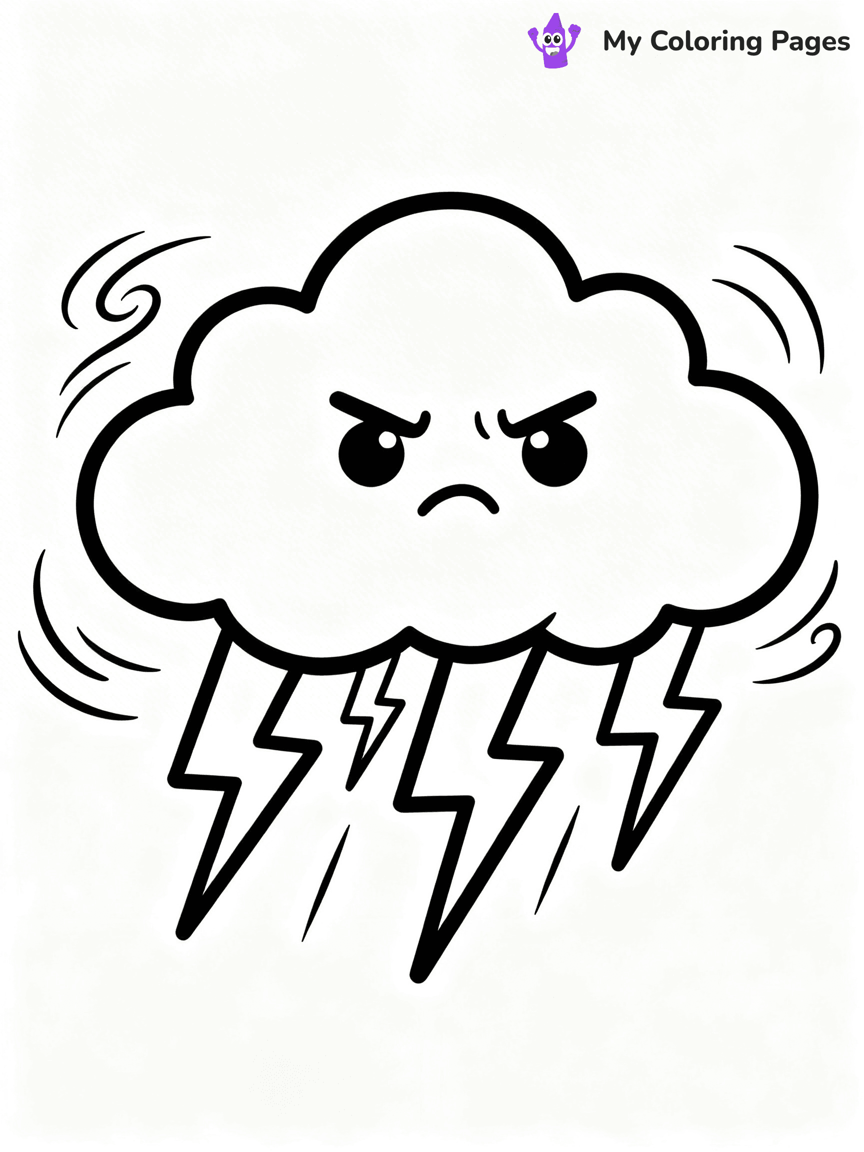 Cloud Coloring Pages - 30