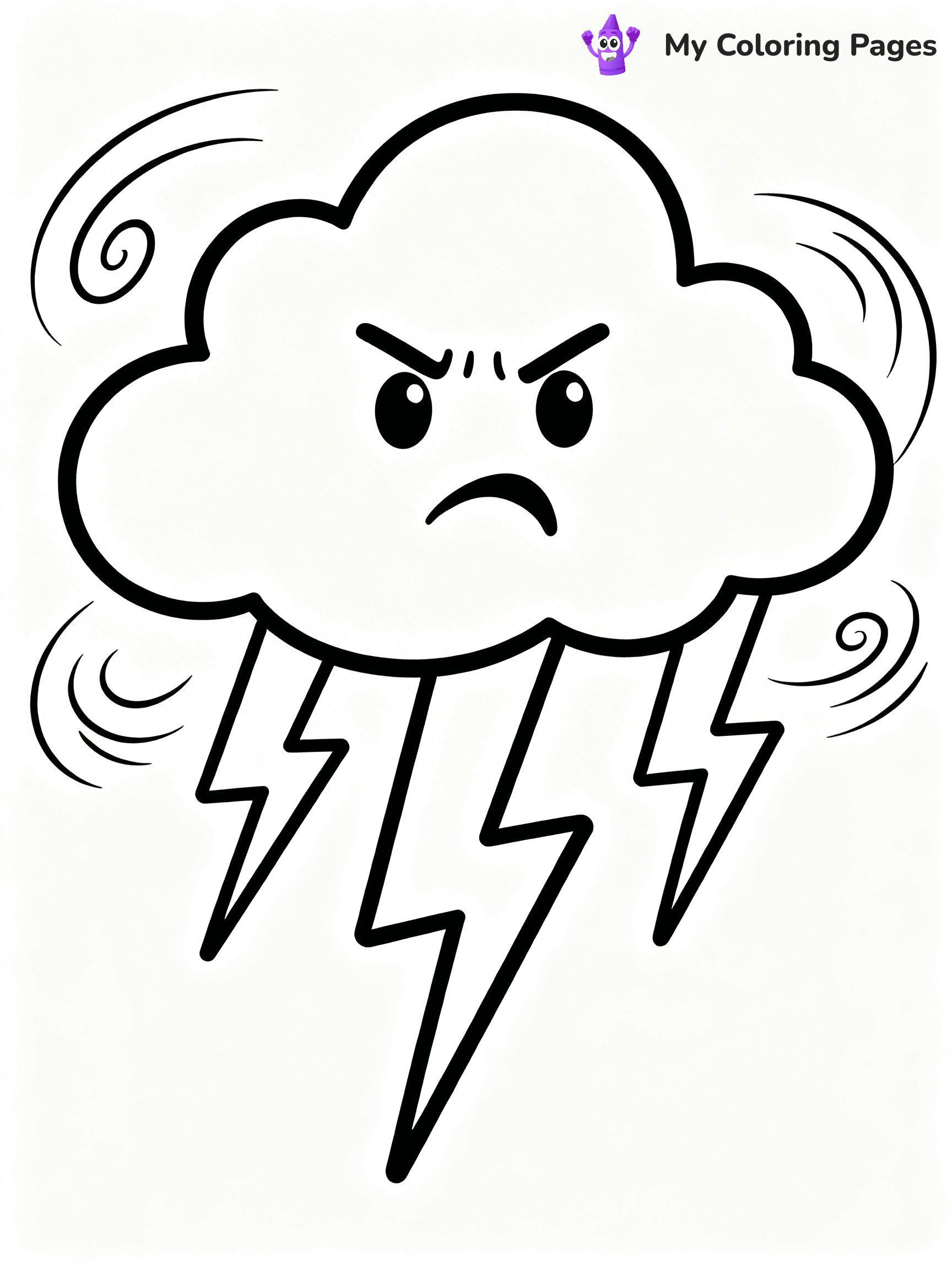 Cloud Coloring Pages - 28