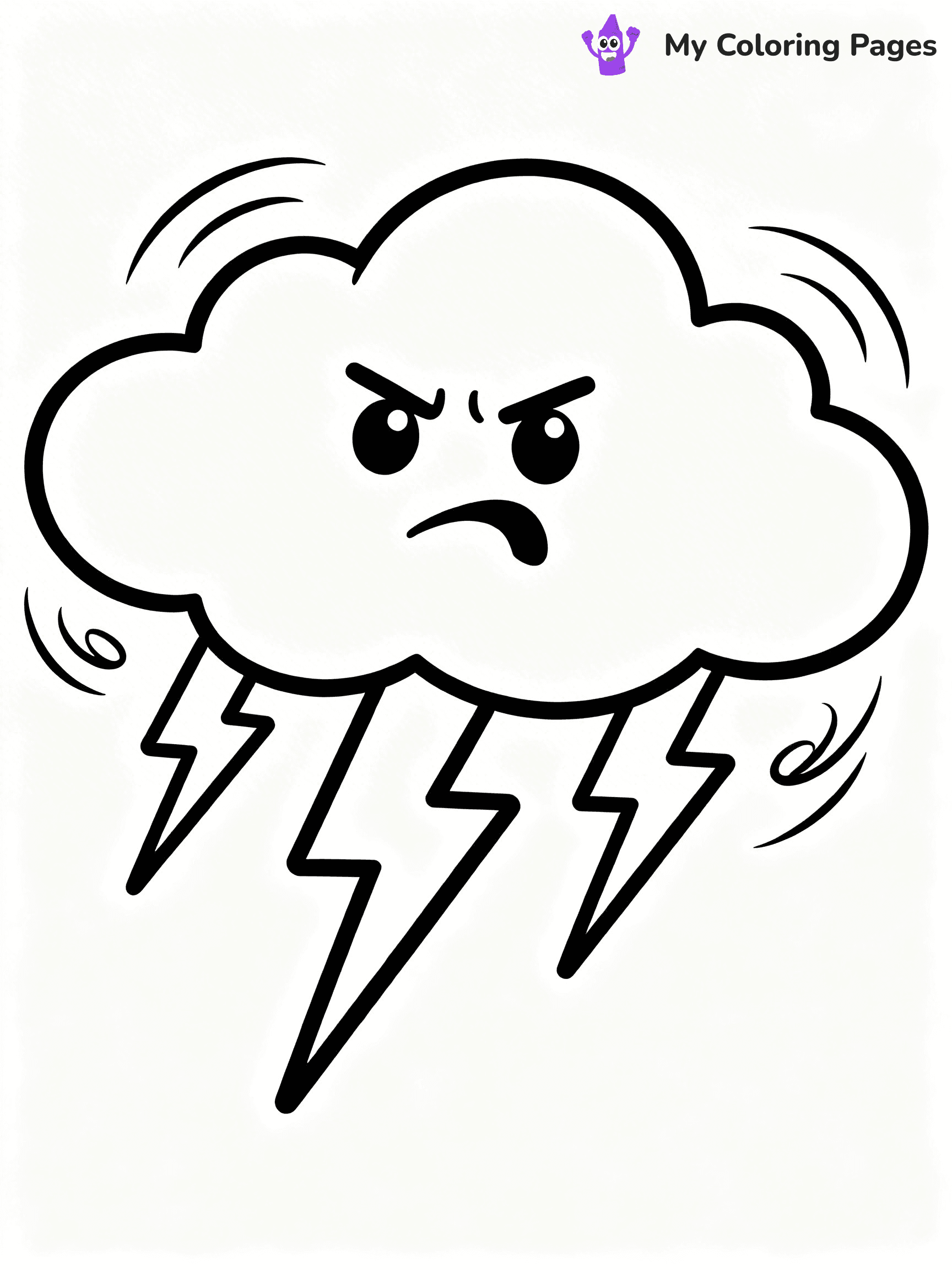 Cloud Coloring Pages - 27