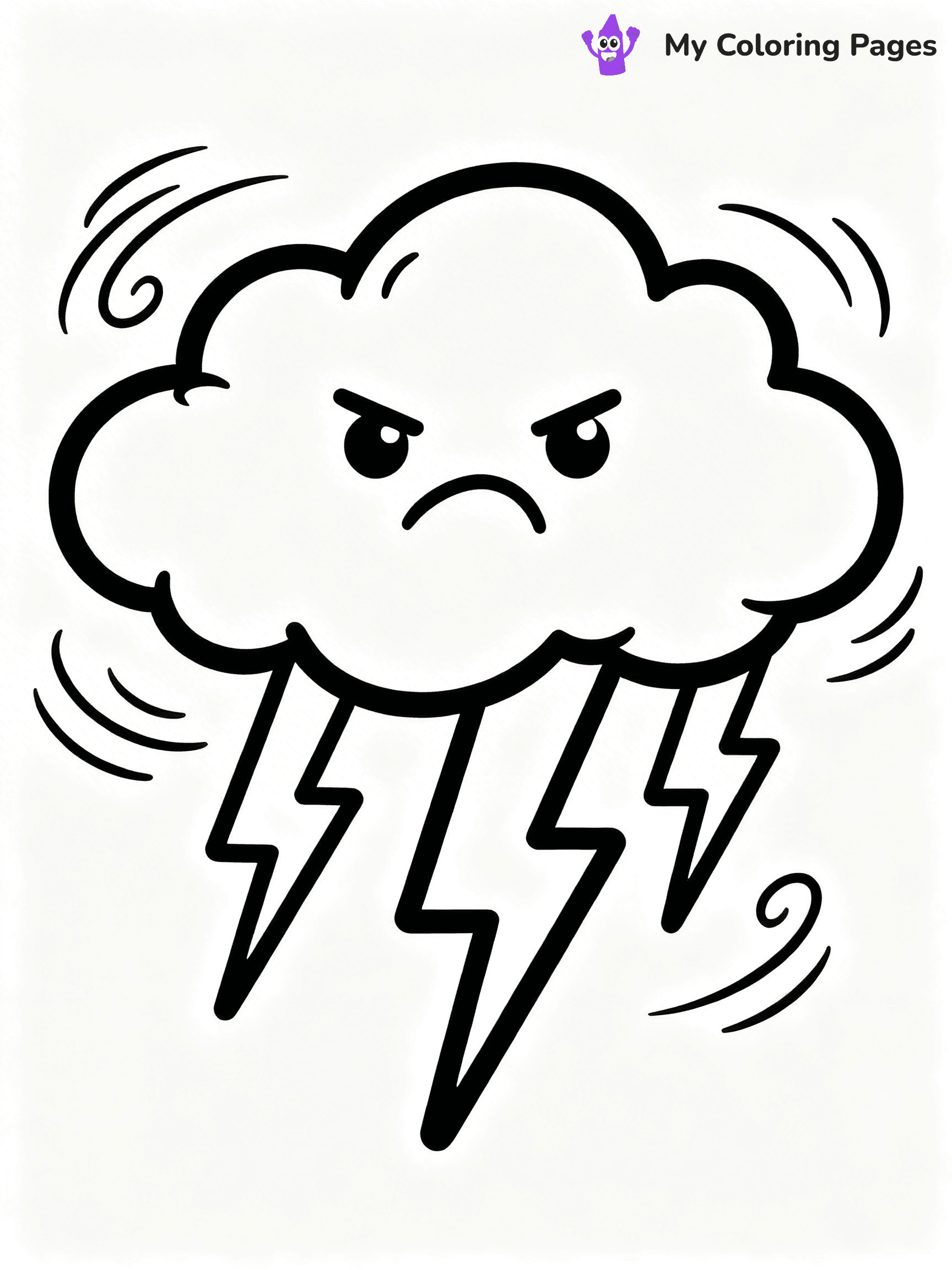 Cloud Coloring Pages - 25