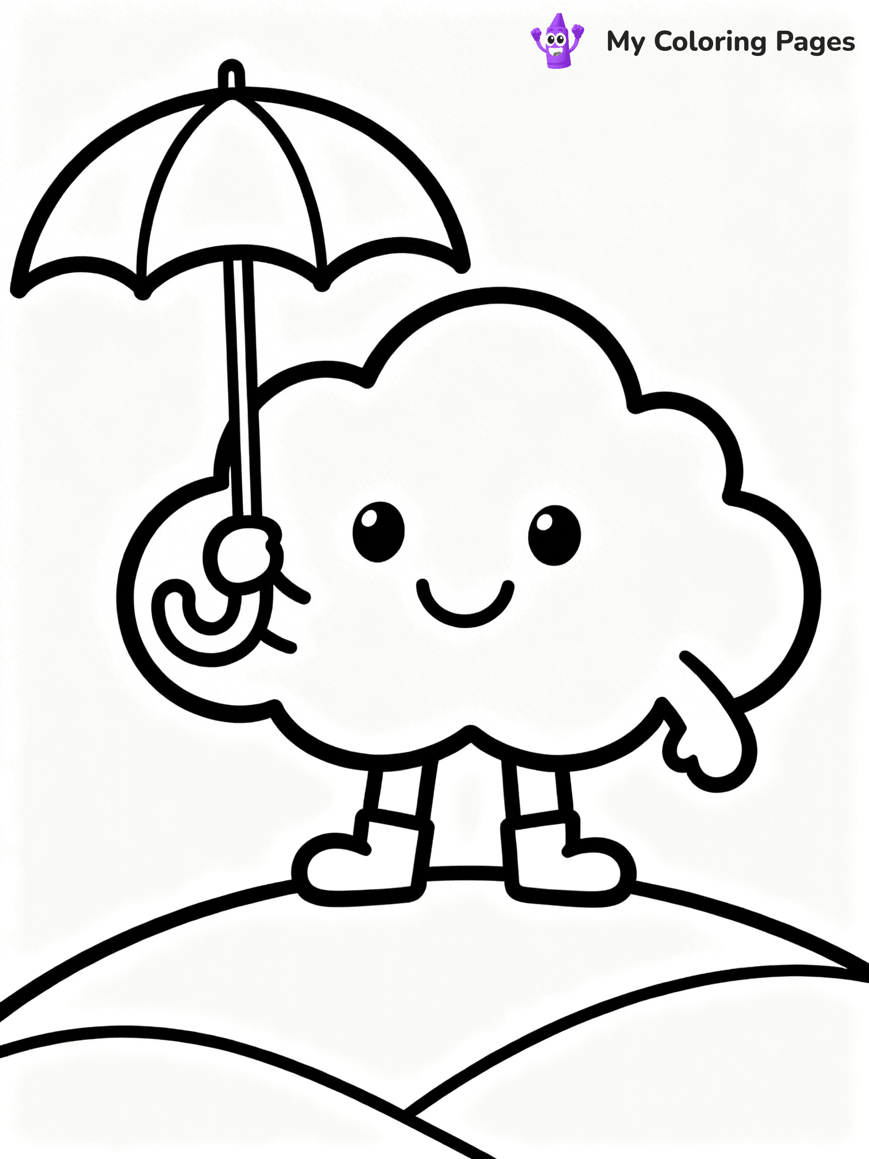 Cloud Coloring Pages - 24